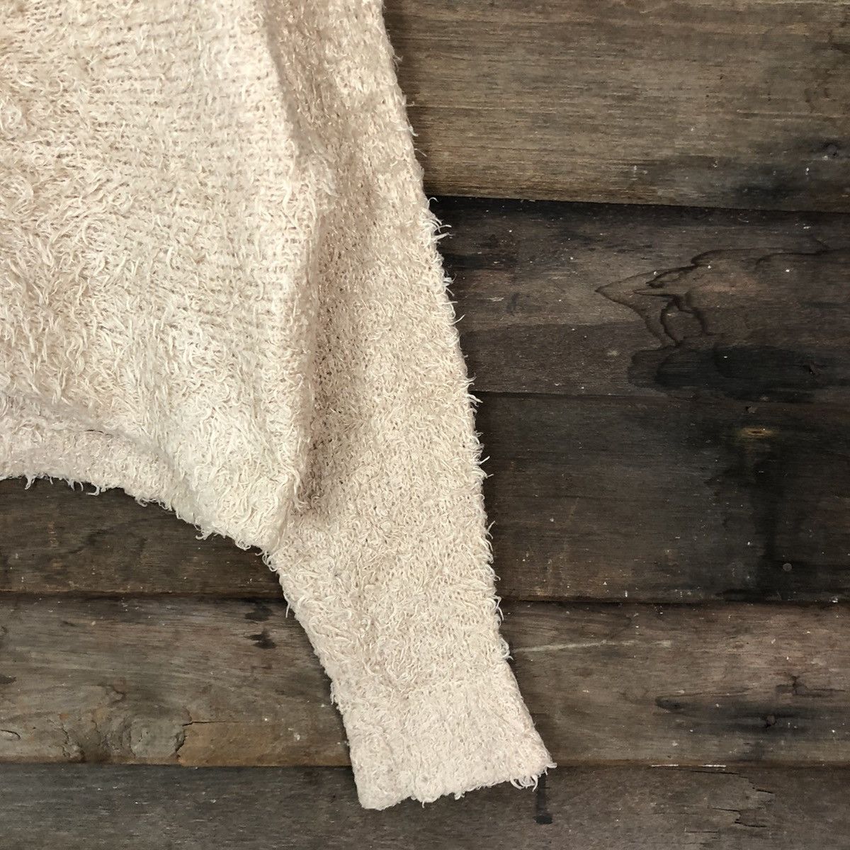 Homespun Knitwear DL IngNi Brown Mohair Shag Shaggy Knitwear #B618 Size M / US 6-8 / IT 42-44 - 4 Thumbnail