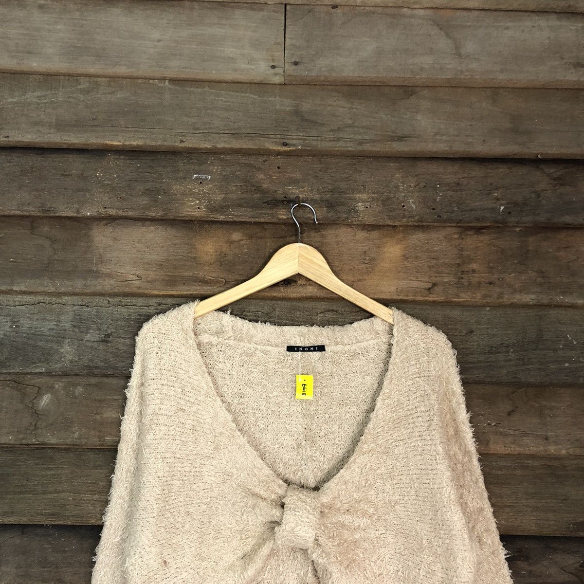 Homespun Knitwear DL IngNi Brown Mohair Shag Shaggy Knitwear #B618 Size M / US 6-8 / IT 42-44 - 2 Thumbnail