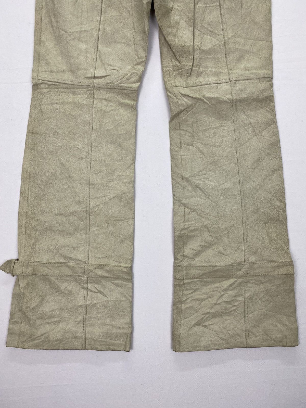 Japanese Brand Studio Paris Dirty Bondage Leather Pant Size US 27 - 8 Thumbnail
