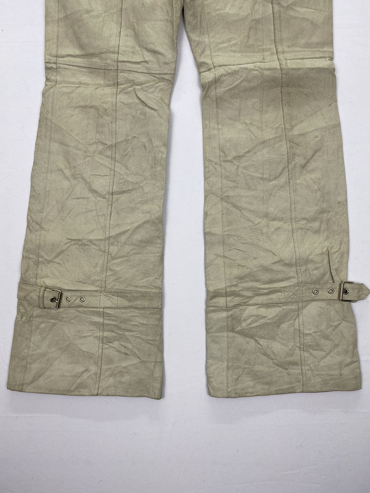 Japanese Brand Studio Paris Dirty Bondage Leather Pant Size US 27 - 7 Thumbnail