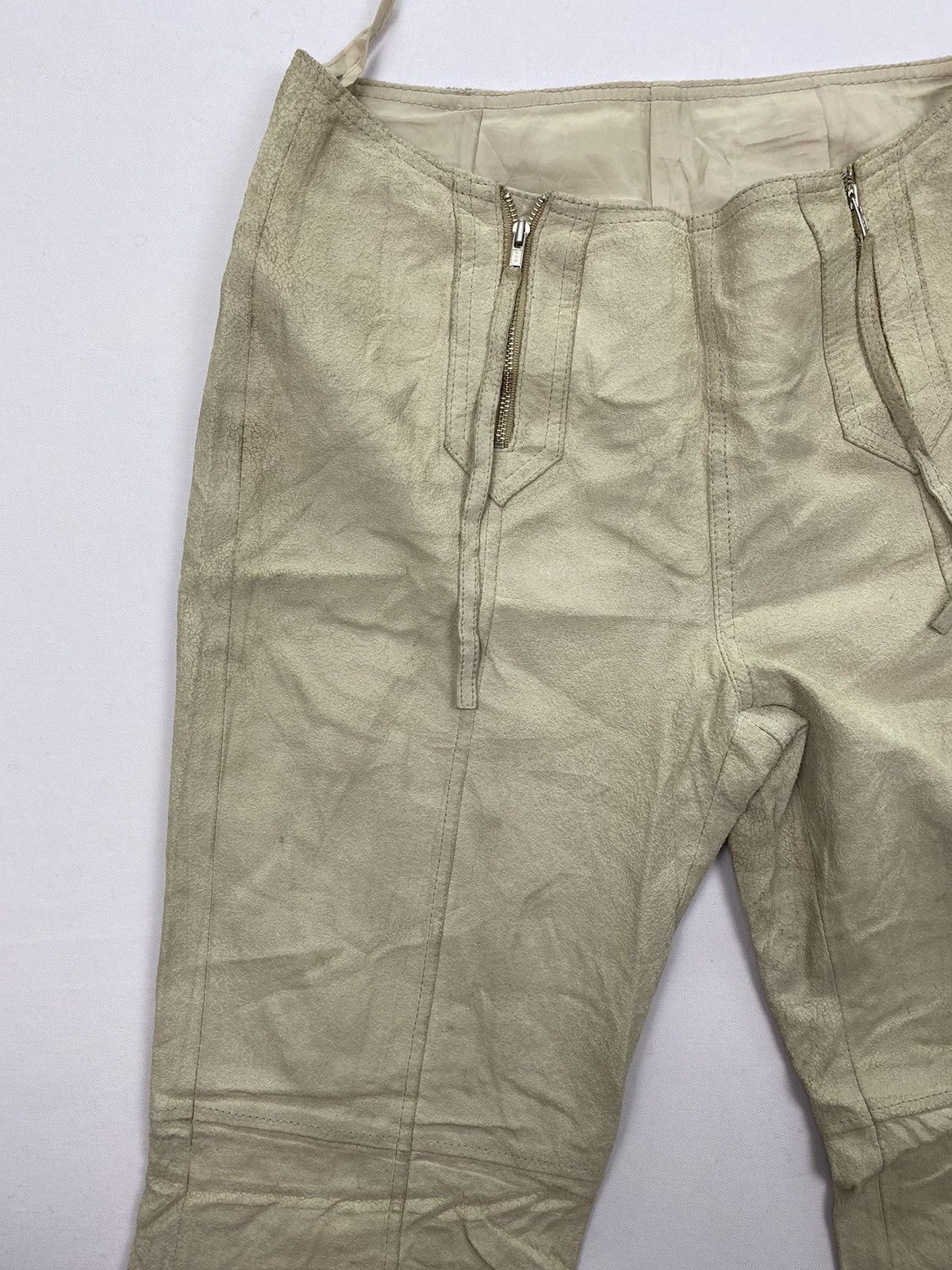 Japanese Brand Studio Paris Dirty Bondage Leather Pant Size US 27 - 16 Thumbnail