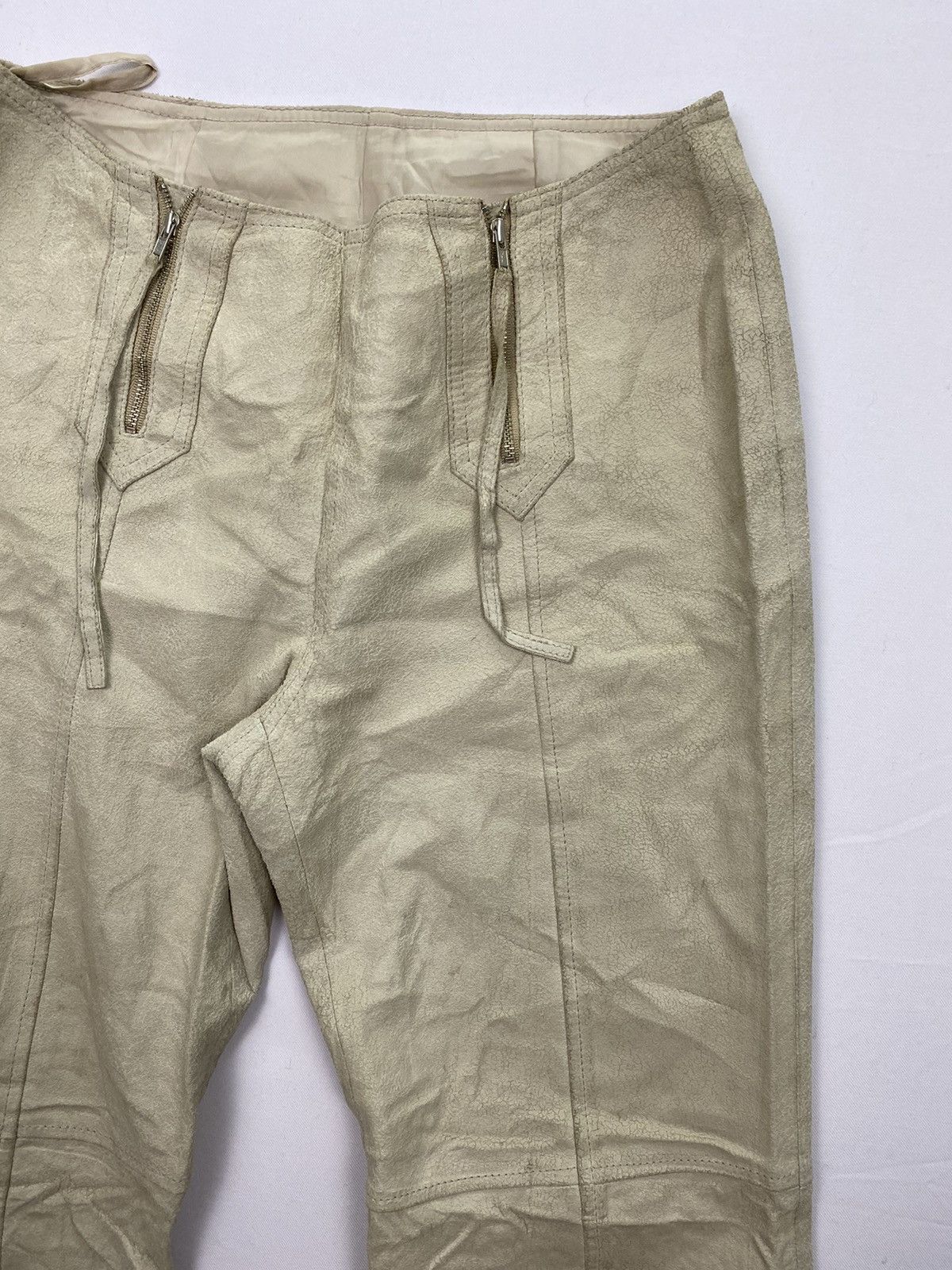 Japanese Brand Studio Paris Dirty Bondage Leather Pant Size US 27 - 17 Thumbnail