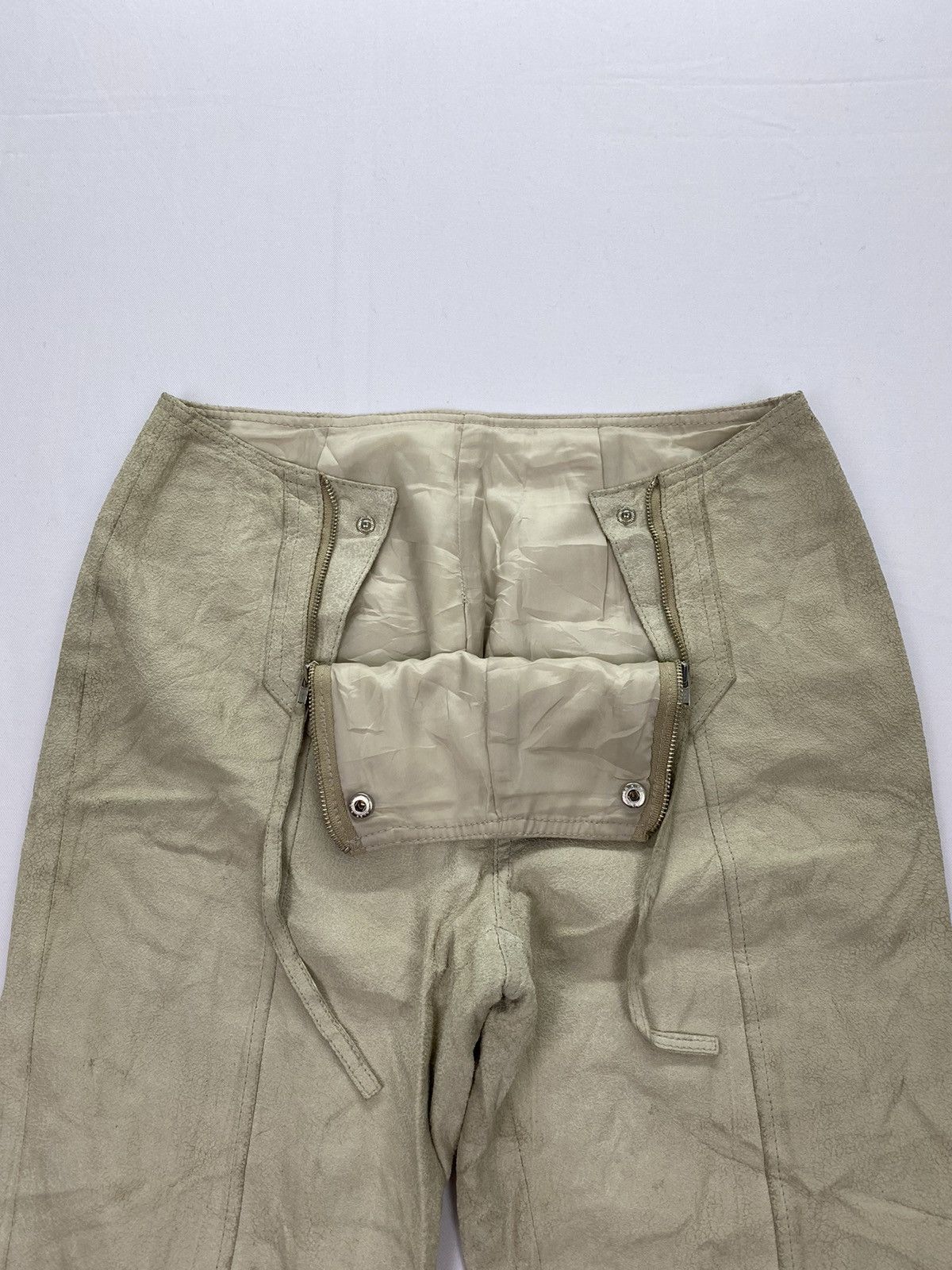 Japanese Brand Studio Paris Dirty Bondage Leather Pant Size US 27 - 5 Thumbnail