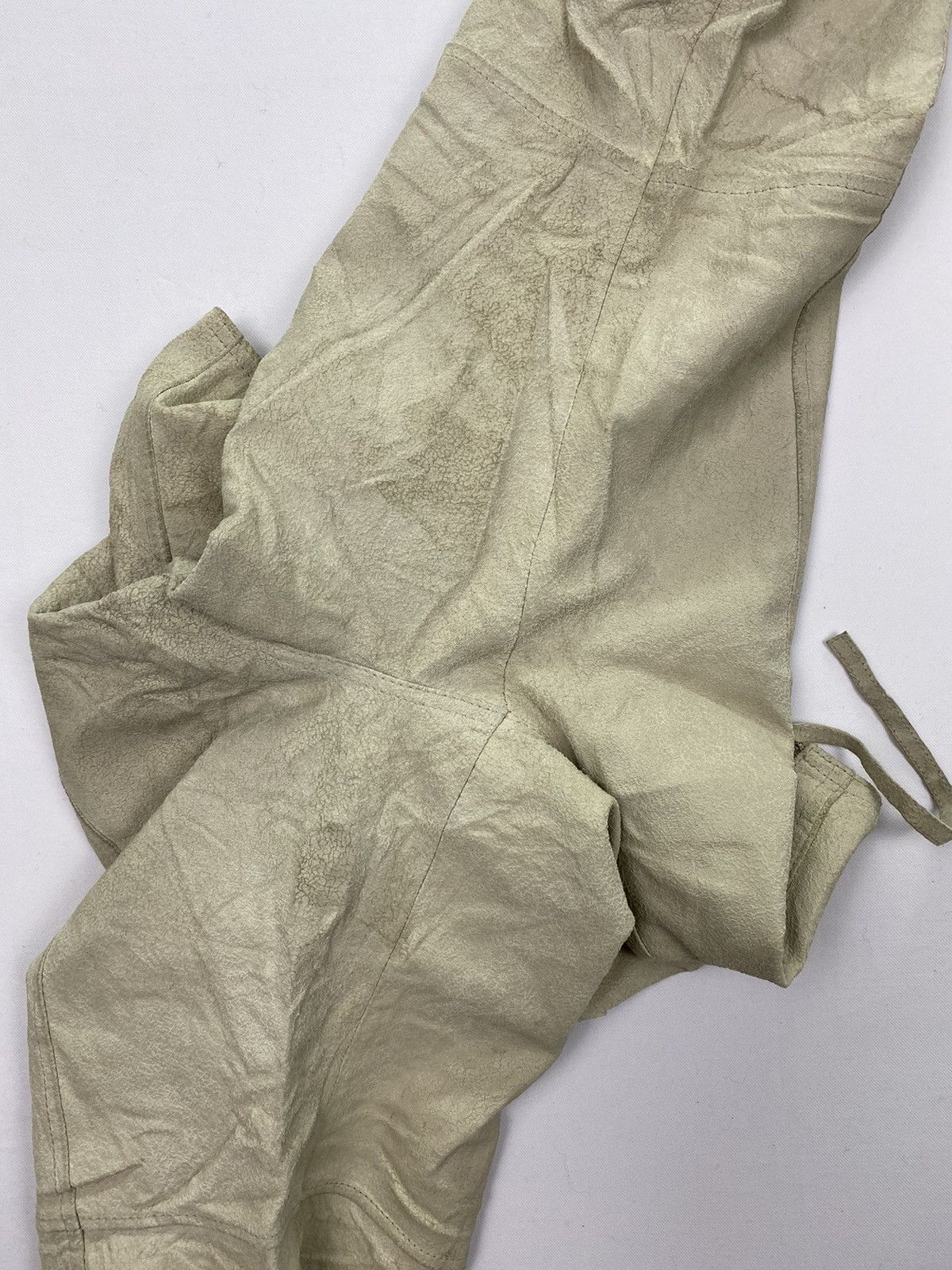 Japanese Brand Studio Paris Dirty Bondage Leather Pant Size US 27 - 18 Thumbnail