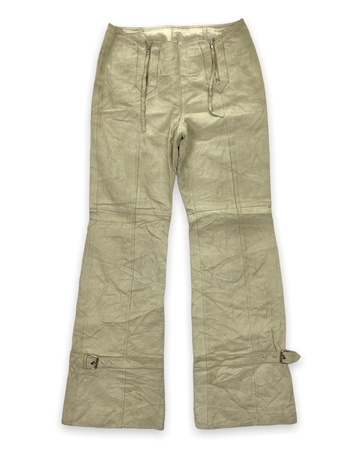 Japanese Brand Studio Paris Dirty Bondage Leather Pant Size US 27 - 1 Thumbnail