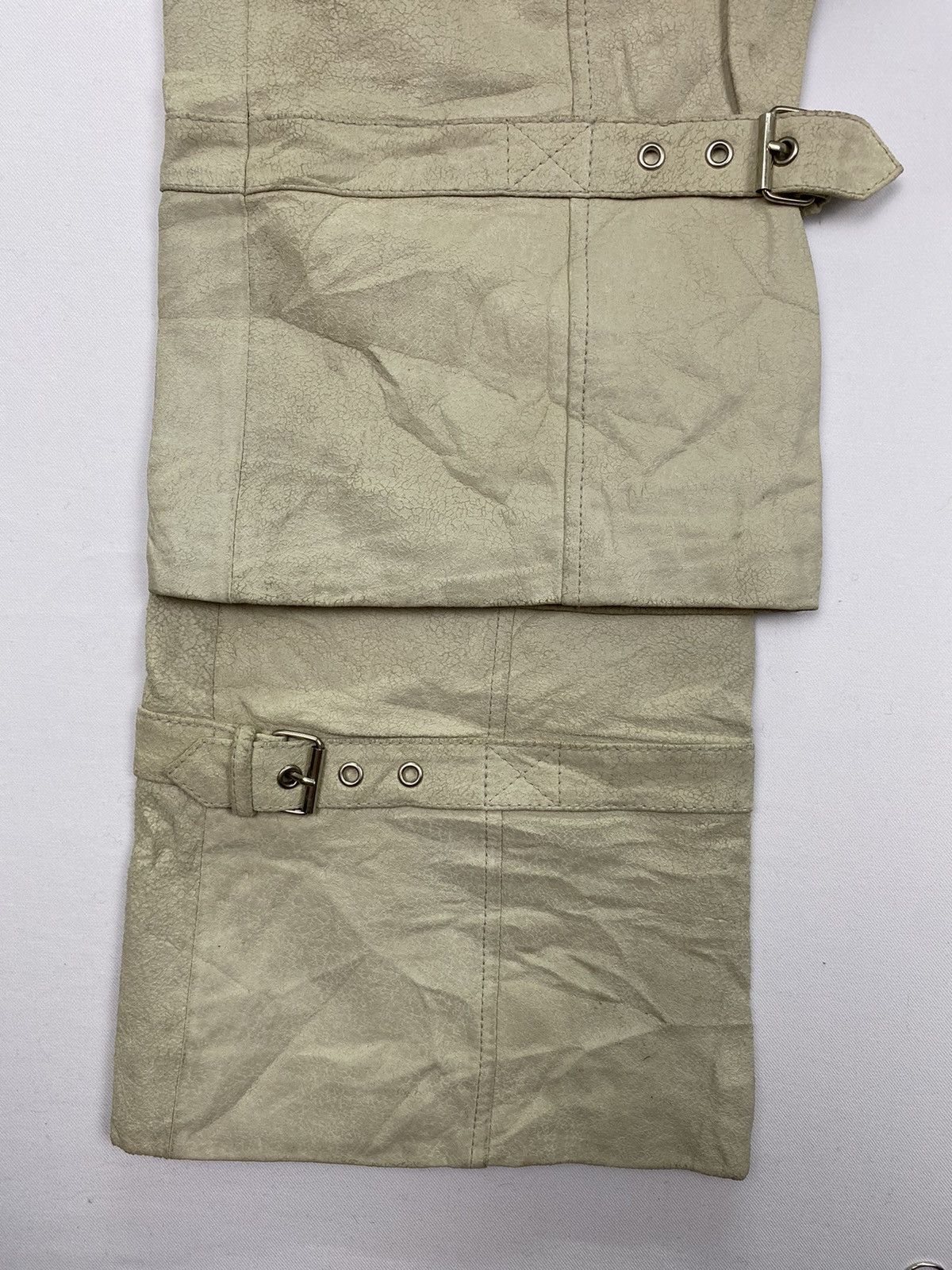 Japanese Brand Studio Paris Dirty Bondage Leather Pant Size US 27 - 11 Thumbnail