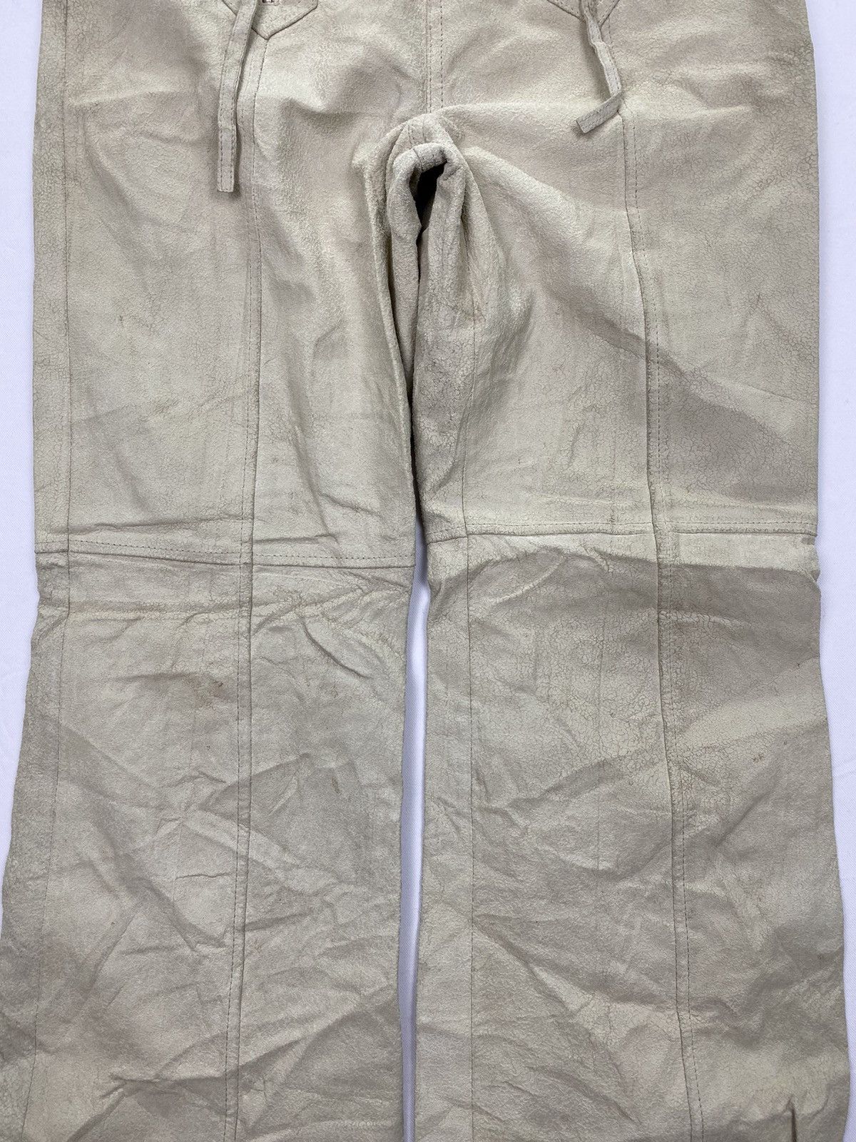 Japanese Brand Studio Paris Dirty Bondage Leather Pant Size US 27 - 12 Thumbnail