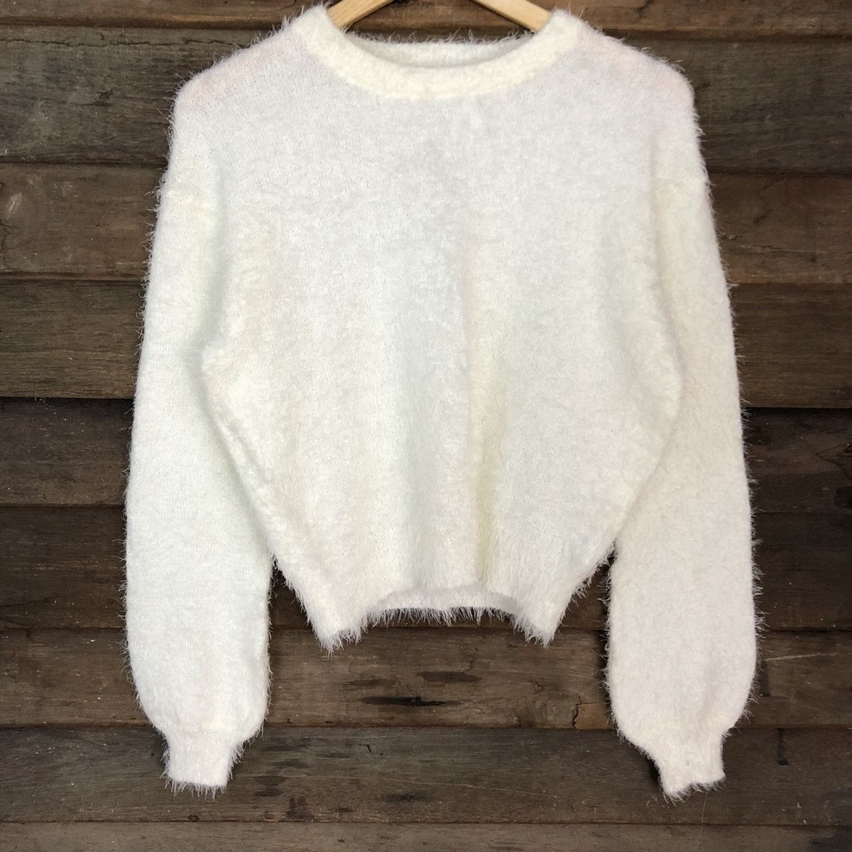 Grailed DL Pape Apiz White Mohair Shag Shaggy Knitwear #B621 Size M / US 6-8 / IT 42-44 - 8 Thumbnail