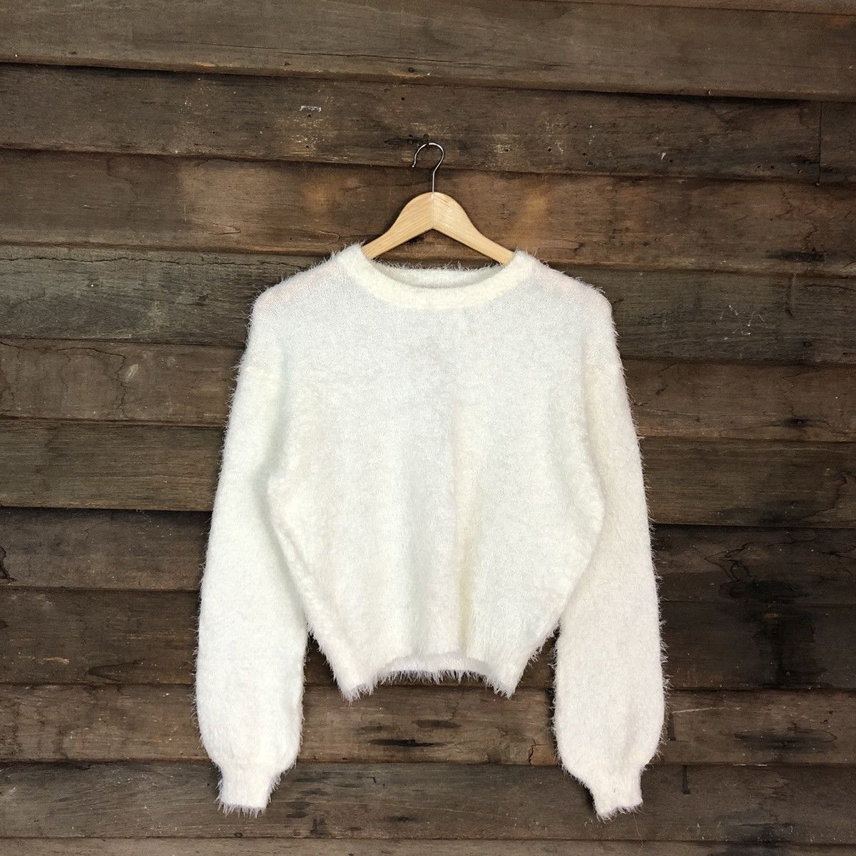 Grailed DL Pape Apiz White Mohair Shag Shaggy Knitwear #B621 Size M / US 6-8 / IT 42-44 - 3 Thumbnail