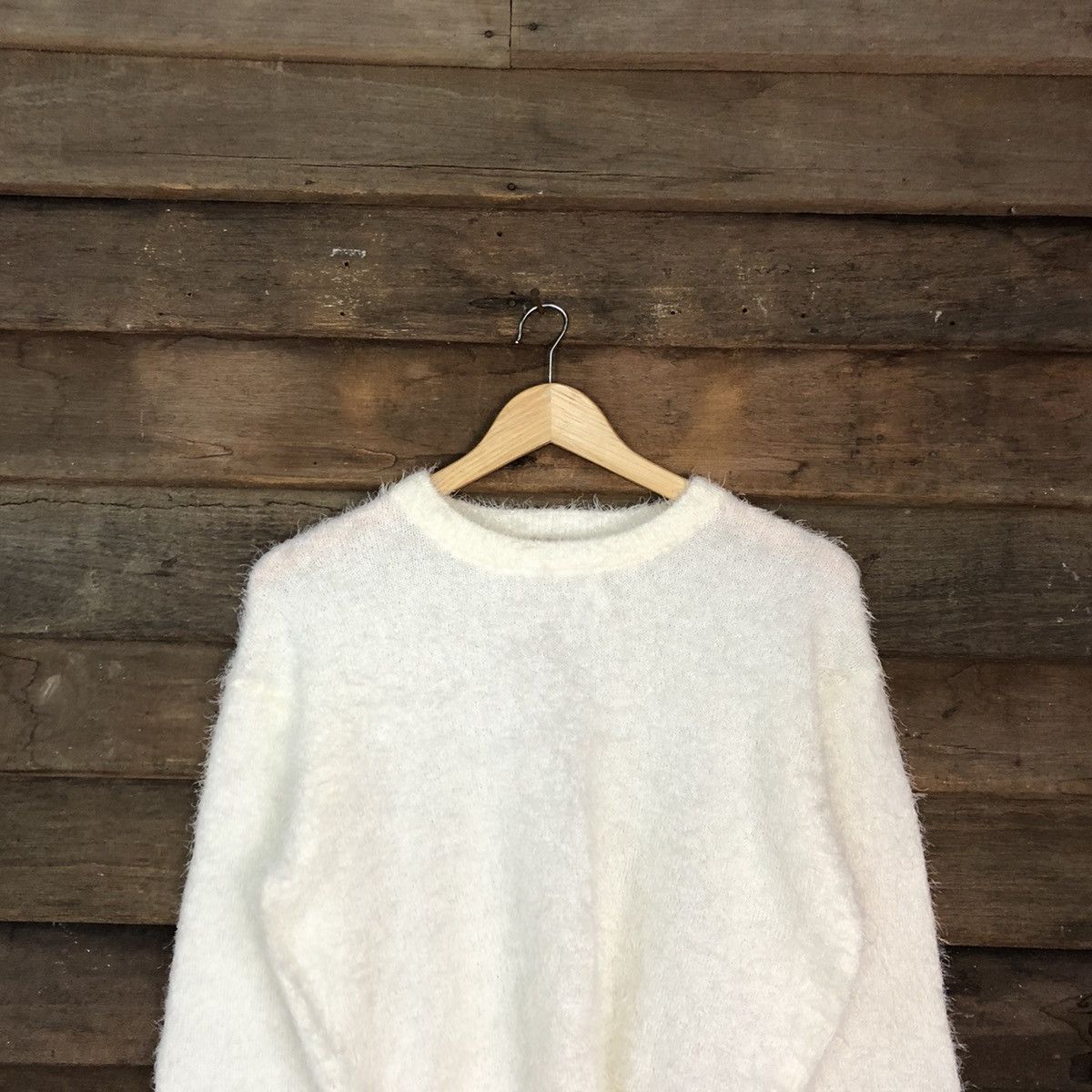 Grailed DL Pape Apiz White Mohair Shag Shaggy Knitwear #B621 Size M / US 6-8 / IT 42-44 - 9 Thumbnail