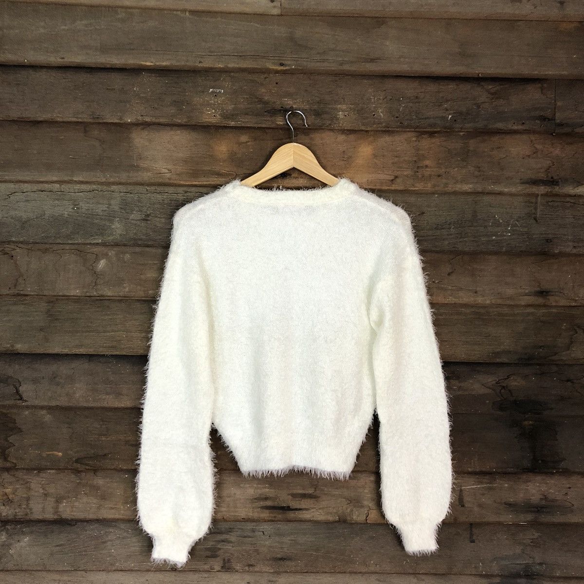 Grailed DL Pape Apiz White Mohair Shag Shaggy Knitwear #B621 Size M / US 6-8 / IT 42-44 - 12 Thumbnail