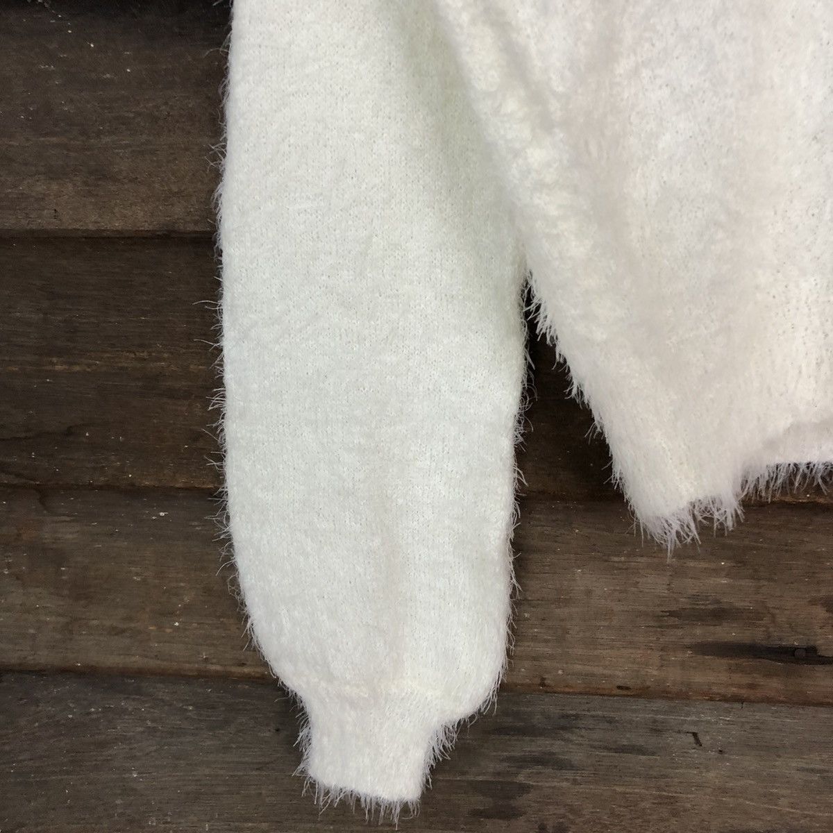Grailed DL Pape Apiz White Mohair Shag Shaggy Knitwear #B621 Size M / US 6-8 / IT 42-44 - 6 Thumbnail