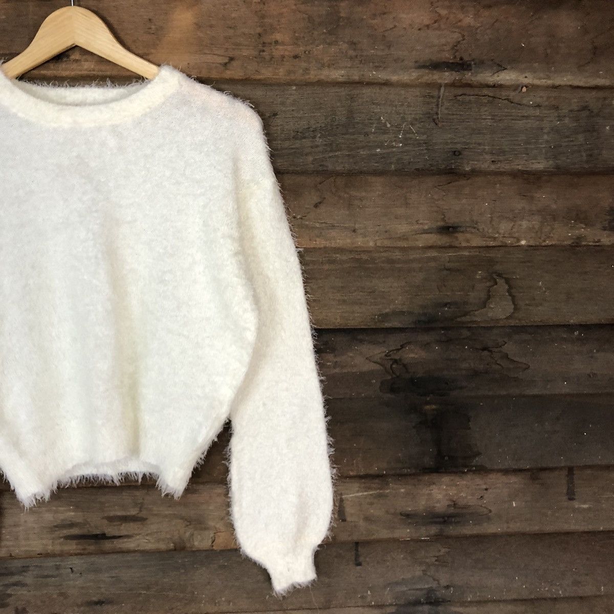 Grailed DL Pape Apiz White Mohair Shag Shaggy Knitwear #B621 Size M / US 6-8 / IT 42-44 - 5 Thumbnail