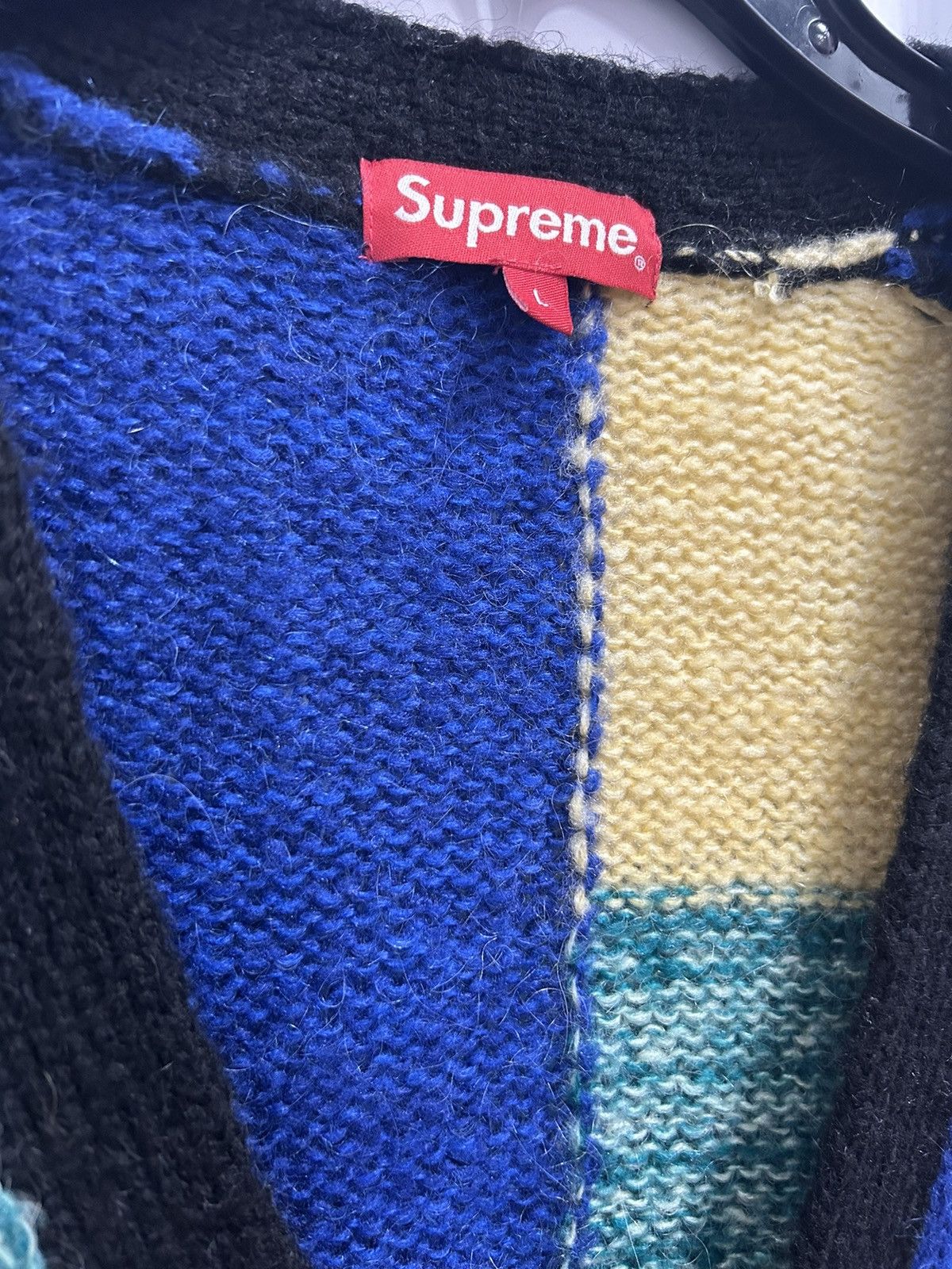 Supreme Patchwork Mohair Cardigan