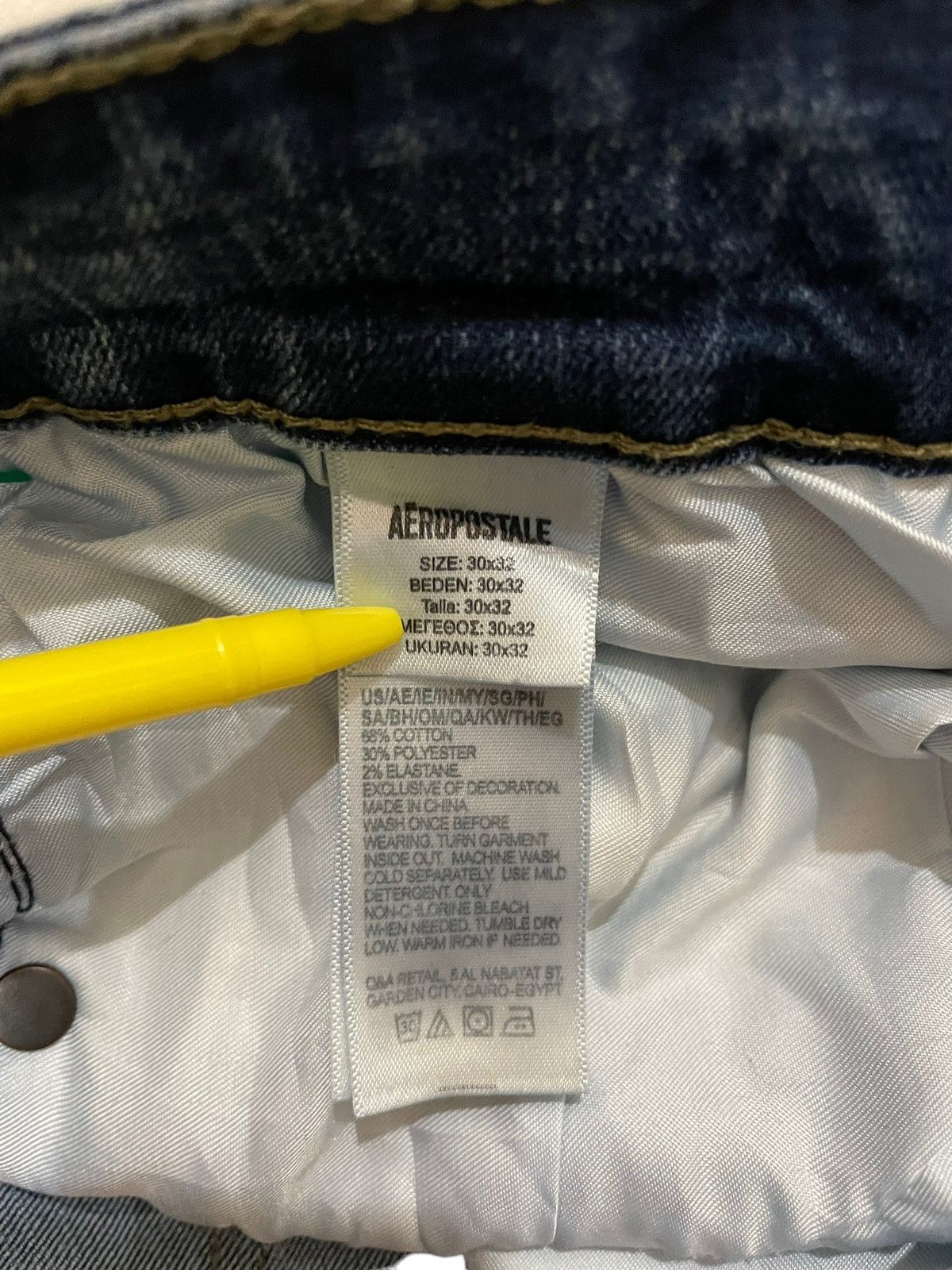 Aeropostale × Vintage Vintage Aeropostale Blue Washed Skinny Jeans Size US 30 / EU 46 - 7 Thumbnail