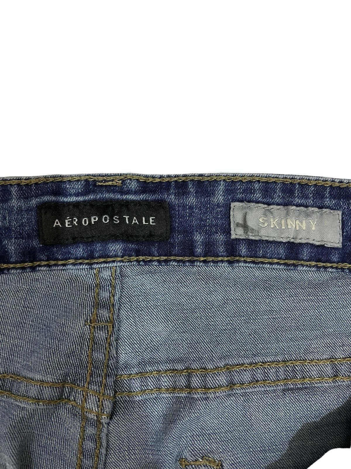 Aeropostale × Vintage Vintage Aeropostale Blue Washed Skinny Jeans Size US 30 / EU 46 - 6 Thumbnail