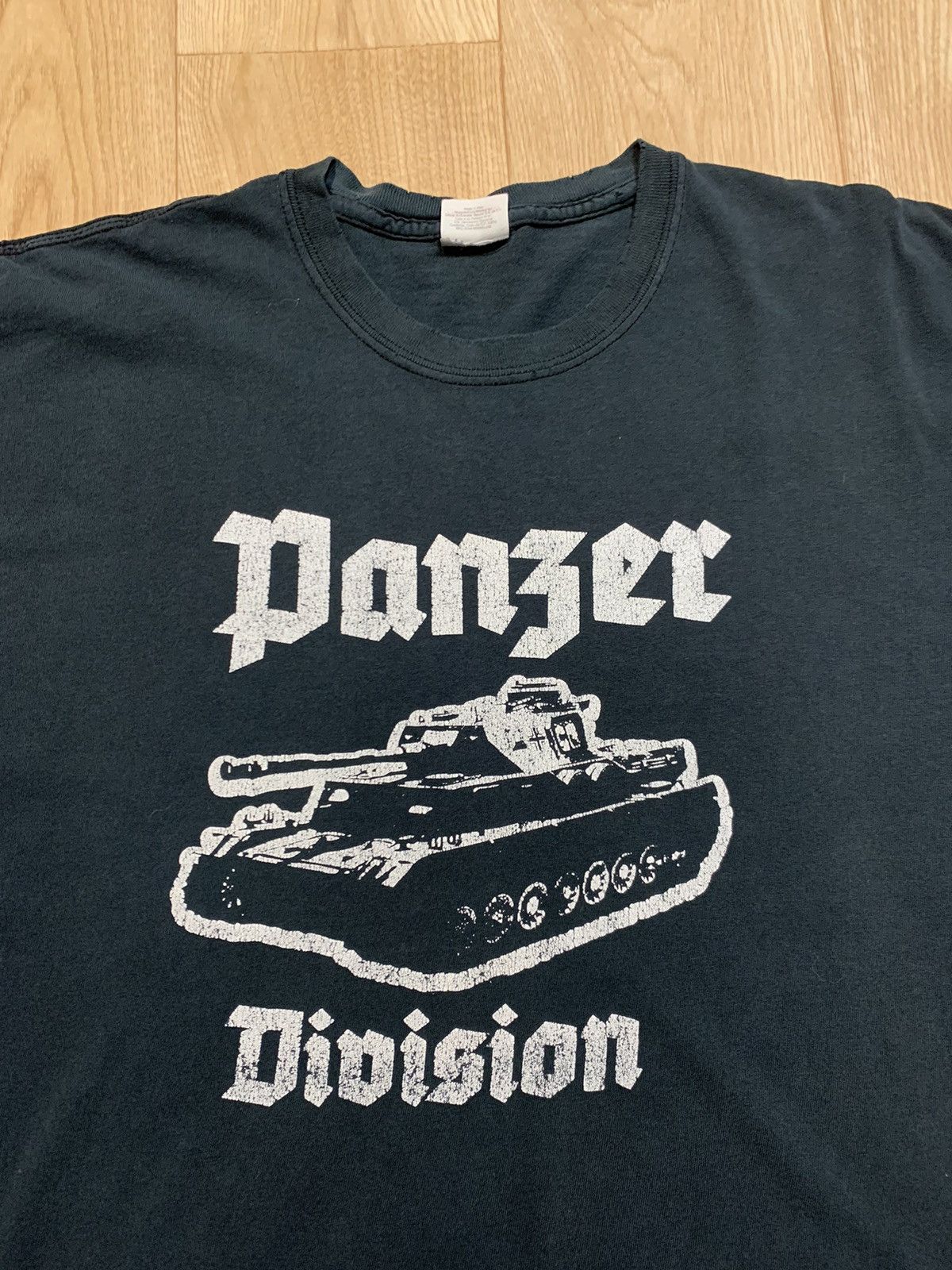 Band Tees × Vintage Vintage Panzer Division T-Shirt Size US XXL / EU 58 / 5 - 4 Thumbnail