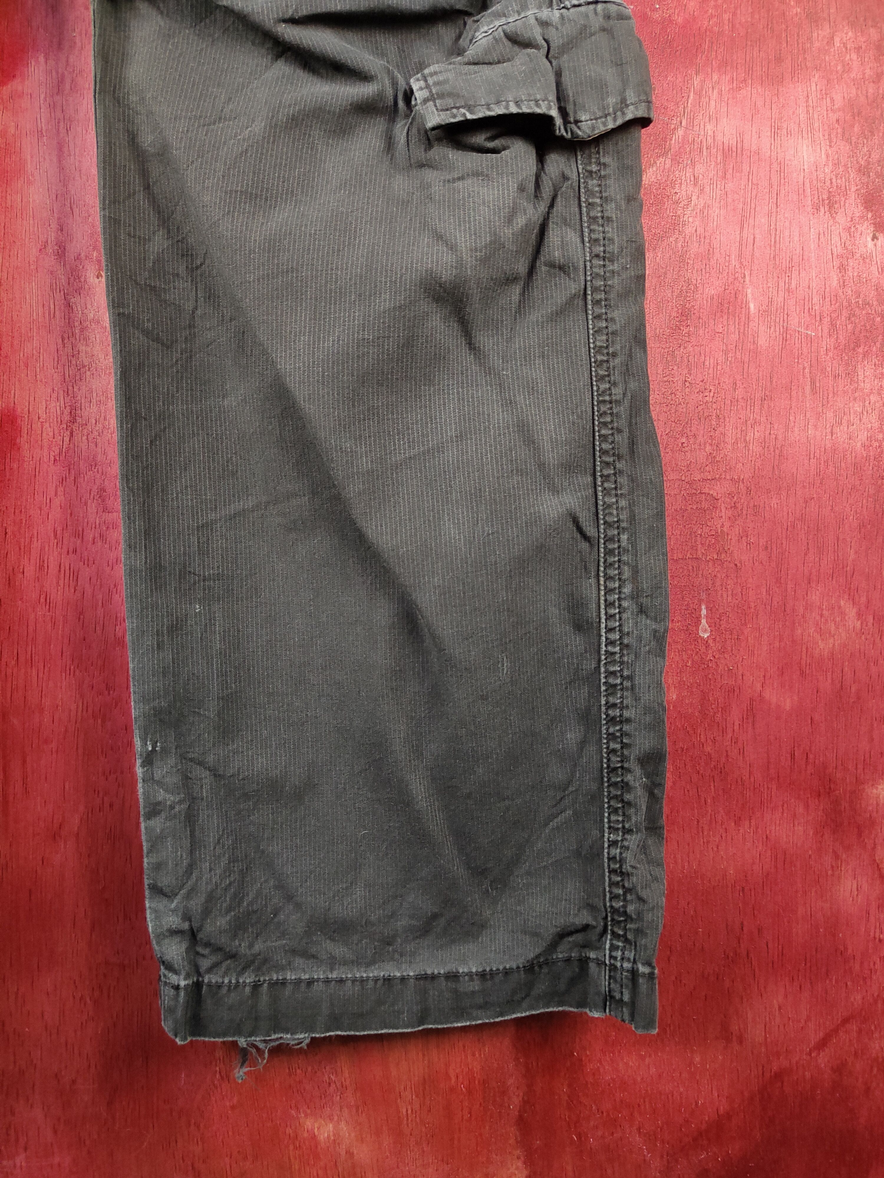 Japanese Brand DL Surplus Black Multipocket Tactical Cargo Pants #S742 Size US 32 / EU 48 - 9 Thumbnail