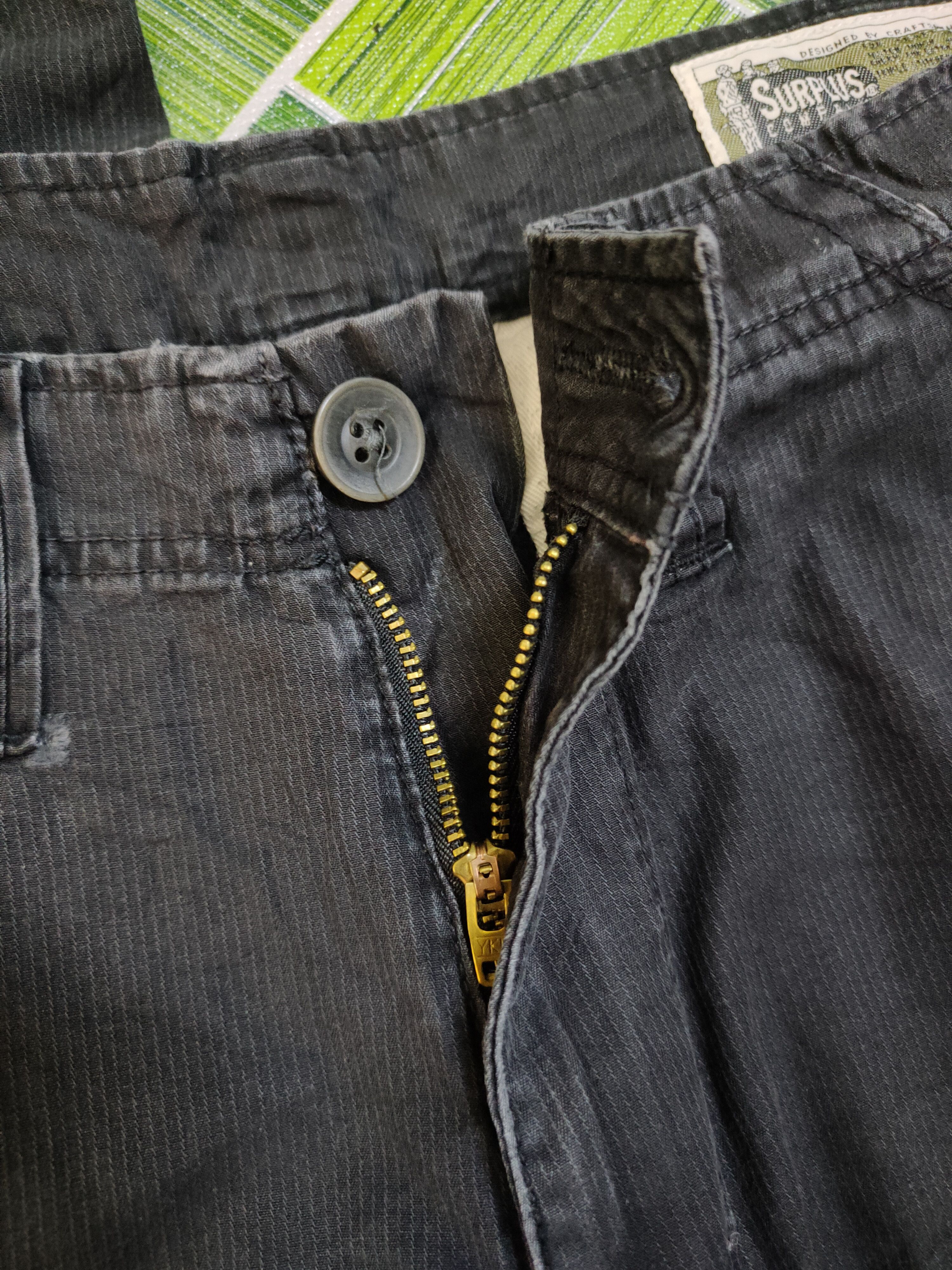 Japanese Brand DL Surplus Black Multipocket Tactical Cargo Pants #S742 Size US 32 / EU 48 - 20 Thumbnail