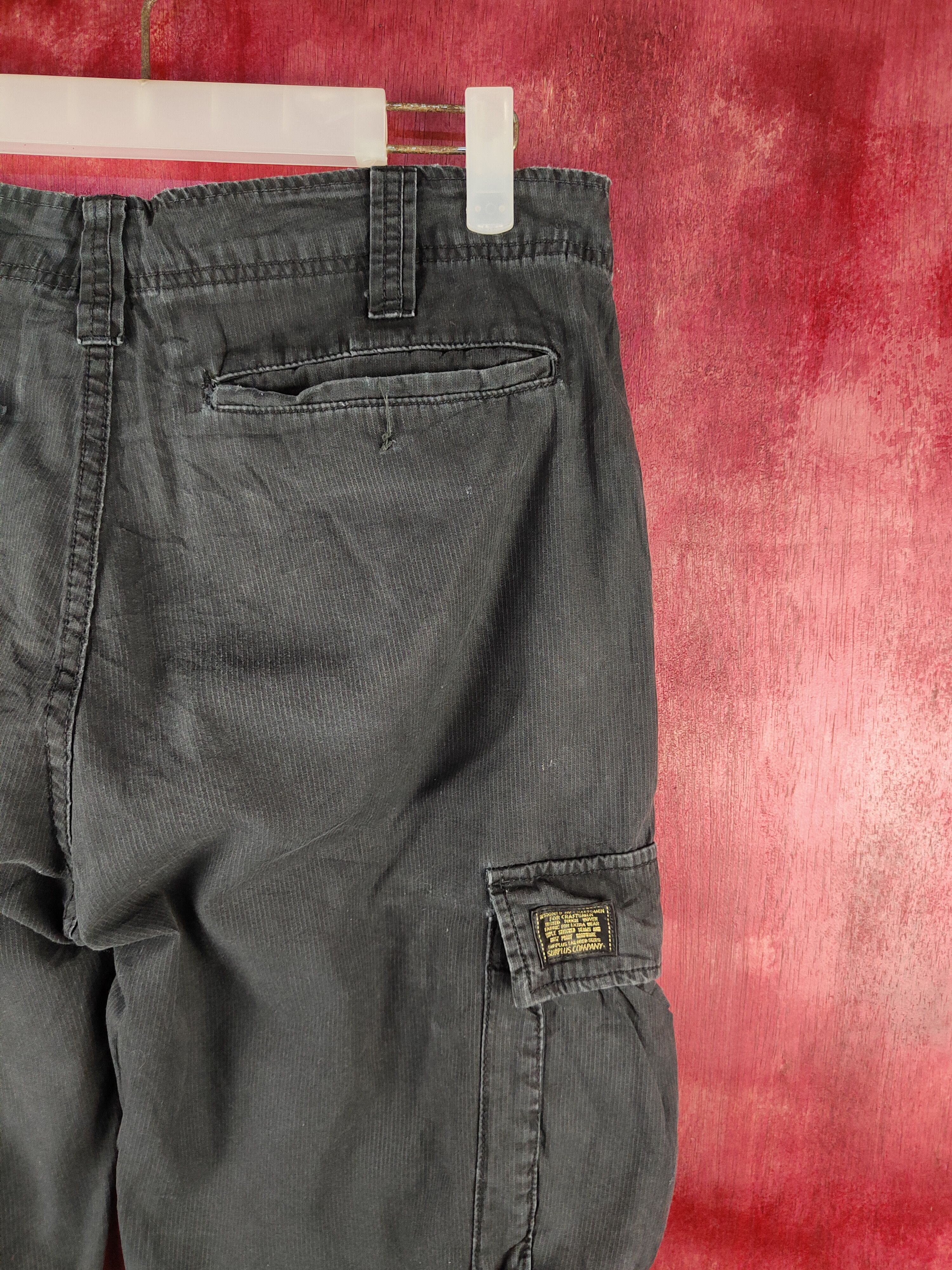 Japanese Brand DL Surplus Black Multipocket Tactical Cargo Pants #S742 Size US 32 / EU 48 - 16 Thumbnail
