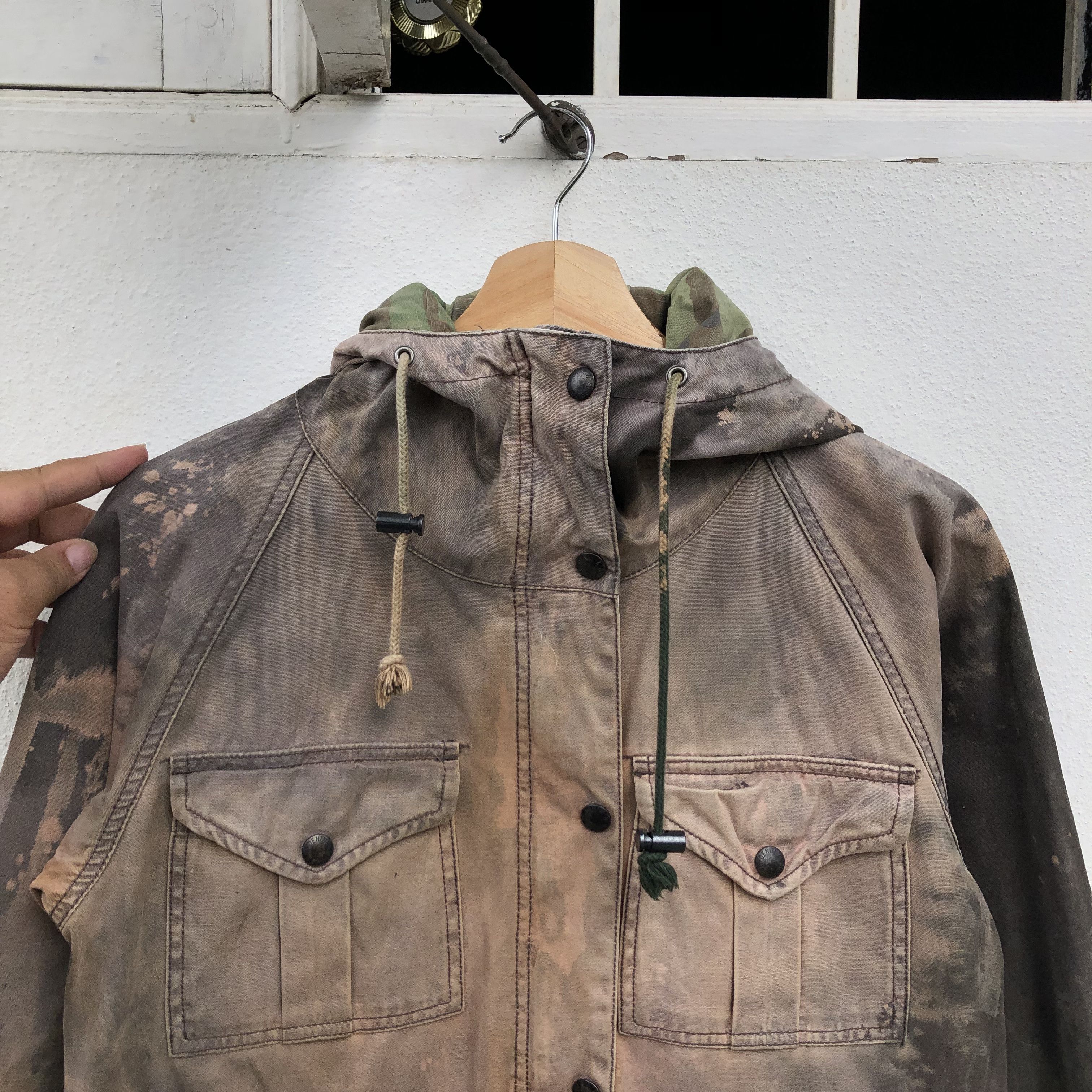 Polo Ralph Lauren POLO RALPH LAUREN ACID WASH CAMO LINING MULTI POCKET JACKET Size US XXS / EU 40 - 4 Thumbnail