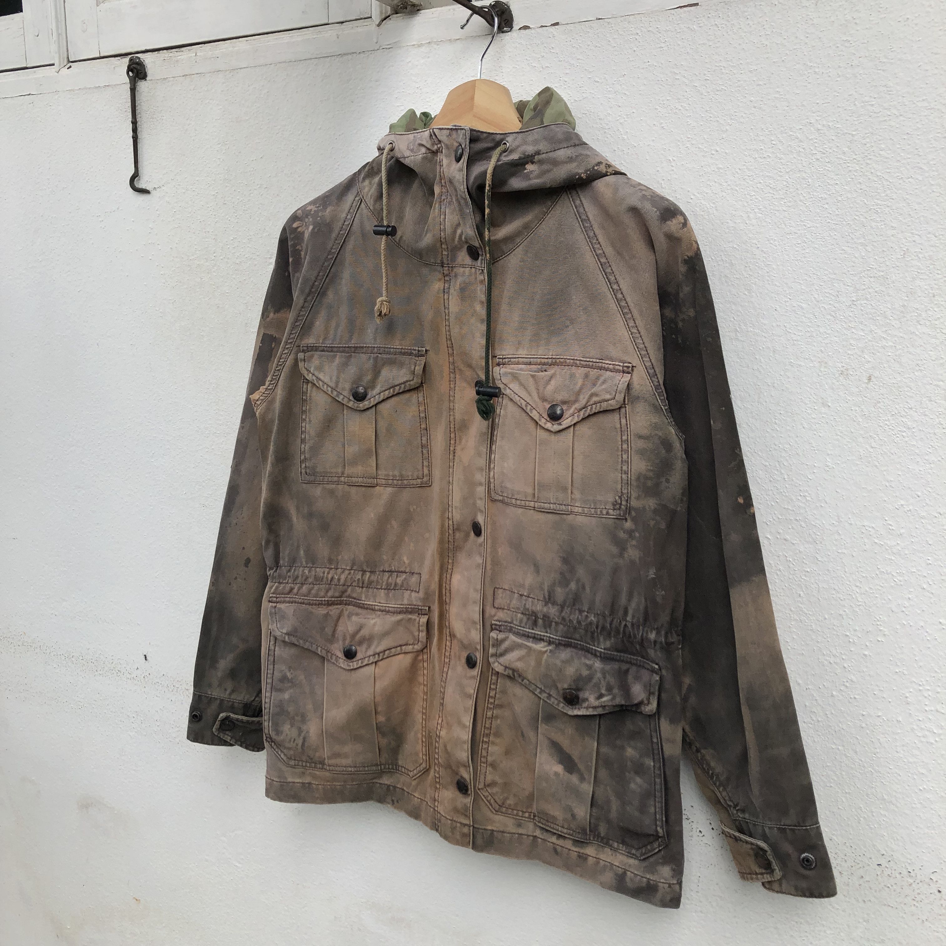 Polo Ralph Lauren POLO RALPH LAUREN ACID WASH CAMO LINING MULTI POCKET JACKET Size US XXS / EU 40 - 3 Thumbnail