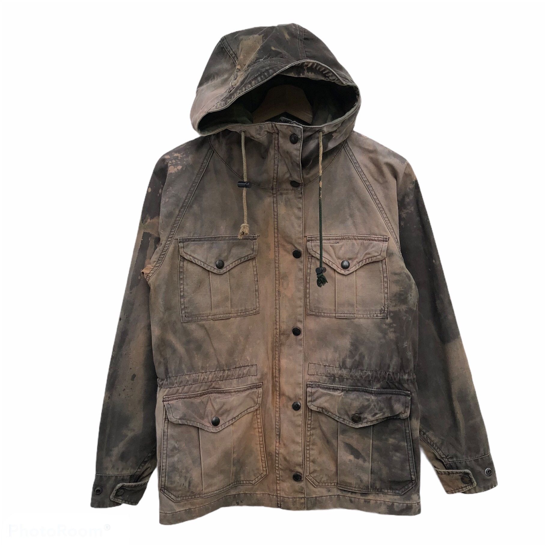 Polo Ralph Lauren POLO RALPH LAUREN ACID WASH CAMO LINING MULTI POCKET JACKET Size US XXS / EU 40 - 1 Thumbnail