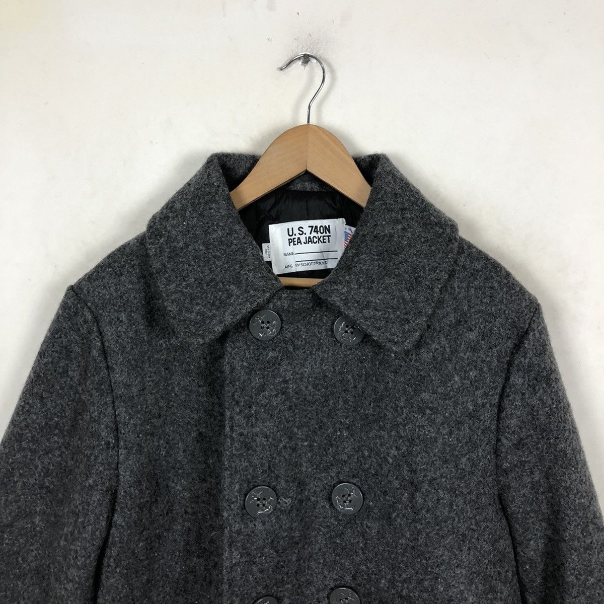 Schott U.S. 740N PEA JACKET SCHOTT Size US M / EU 48-50 / 2 - 3 Thumbnail