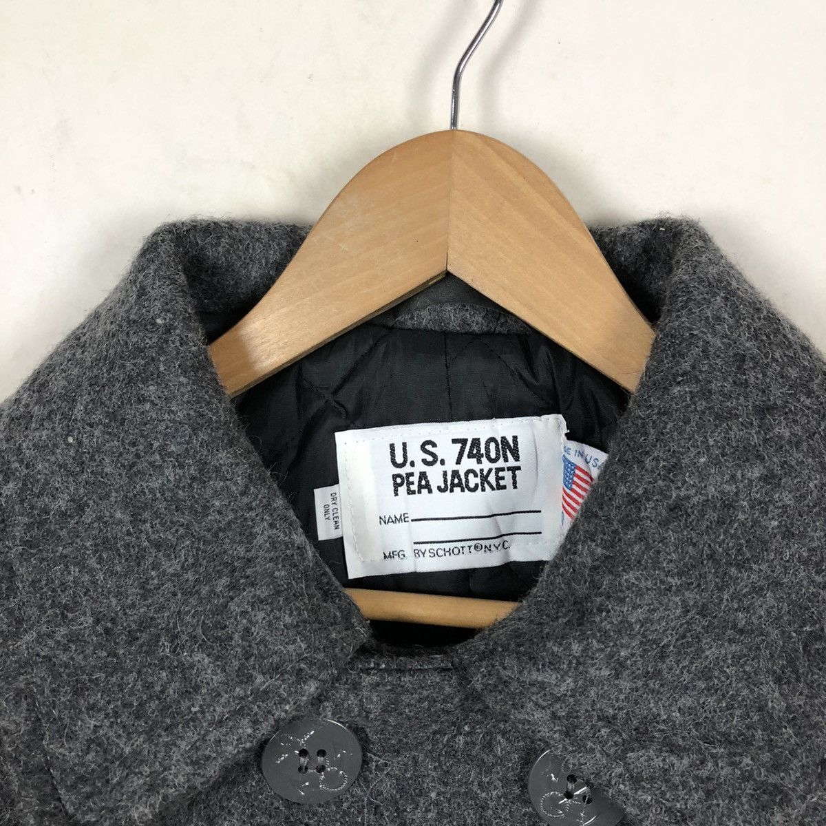 Schott U.S. 740N PEA JACKET SCHOTT Size US M / EU 48-50 / 2 - 6 Thumbnail
