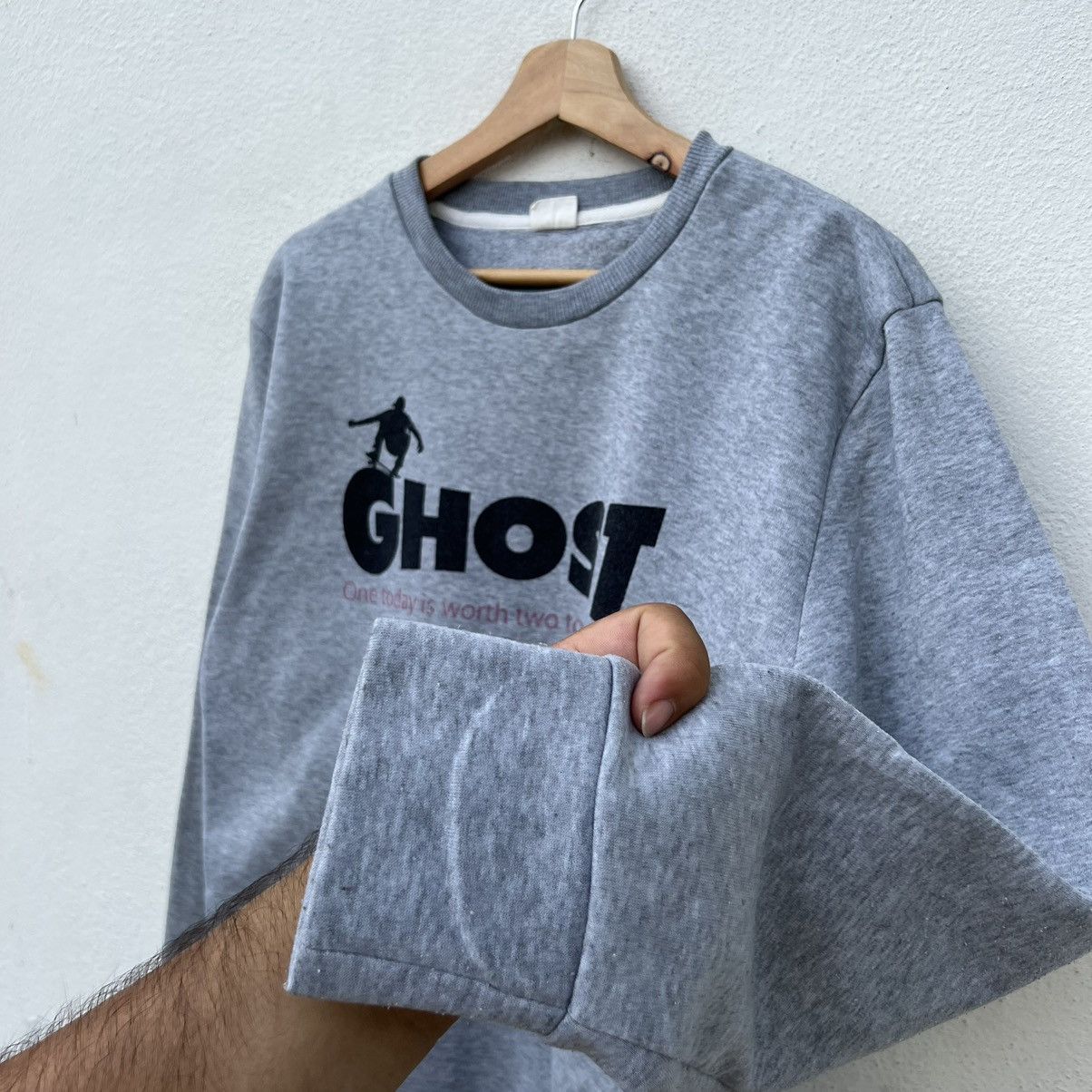 Japanese Brand GHOST SWEATSHIRT BIG LOGO SKATE DESIGN STREET FASHION Size US L / EU 52-54 / 3 - 5 Thumbnail