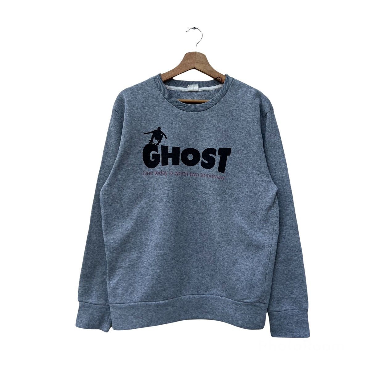 Japanese Brand GHOST SWEATSHIRT BIG LOGO SKATE DESIGN STREET FASHION Size US L / EU 52-54 / 3 - 1 Thumbnail