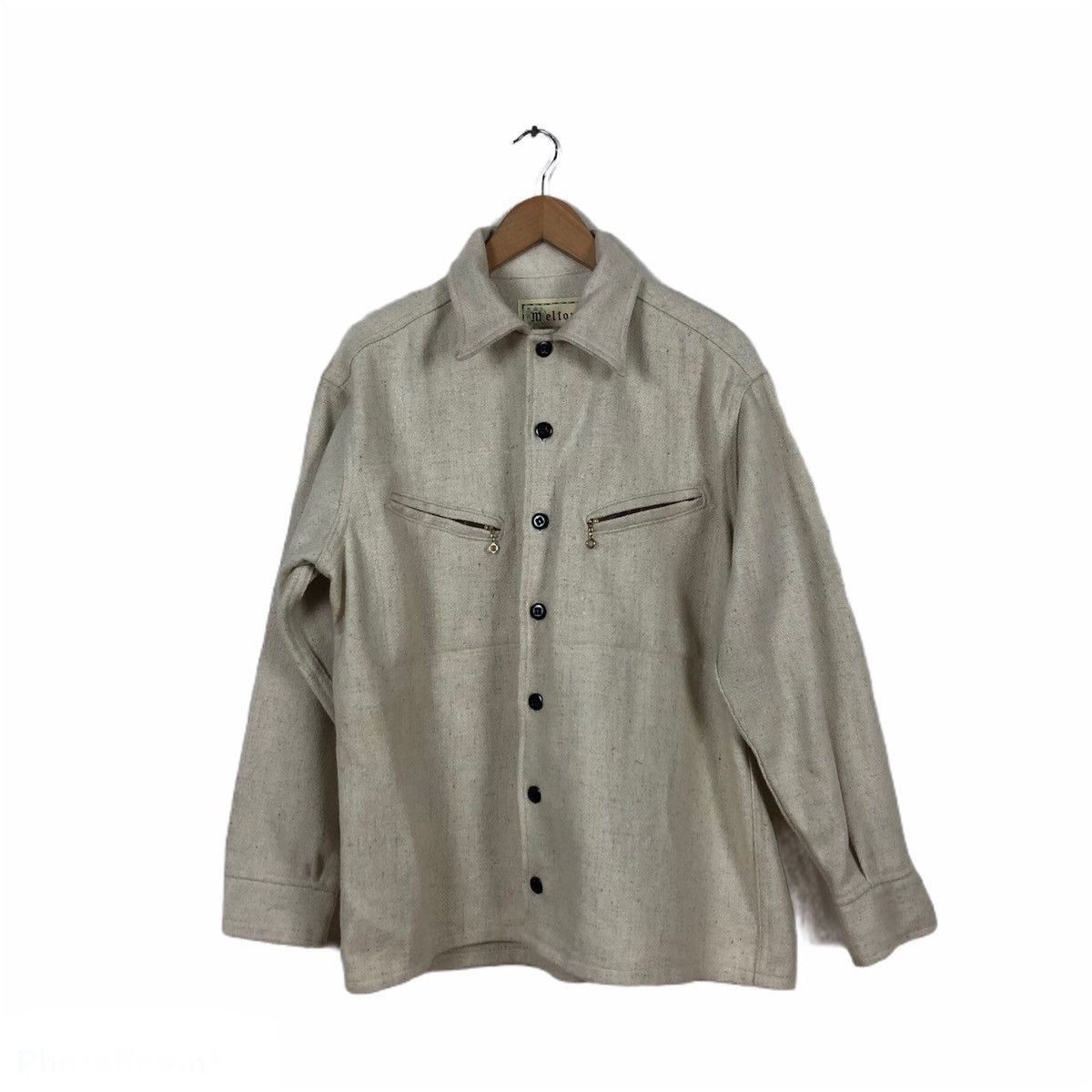 Japanese Brand × Vintage VINTAGE MELTON OUTER-WEAR MADE IN USA BUTTON JACKET Size US M / EU 48-50 / 2 - 1 Thumbnail