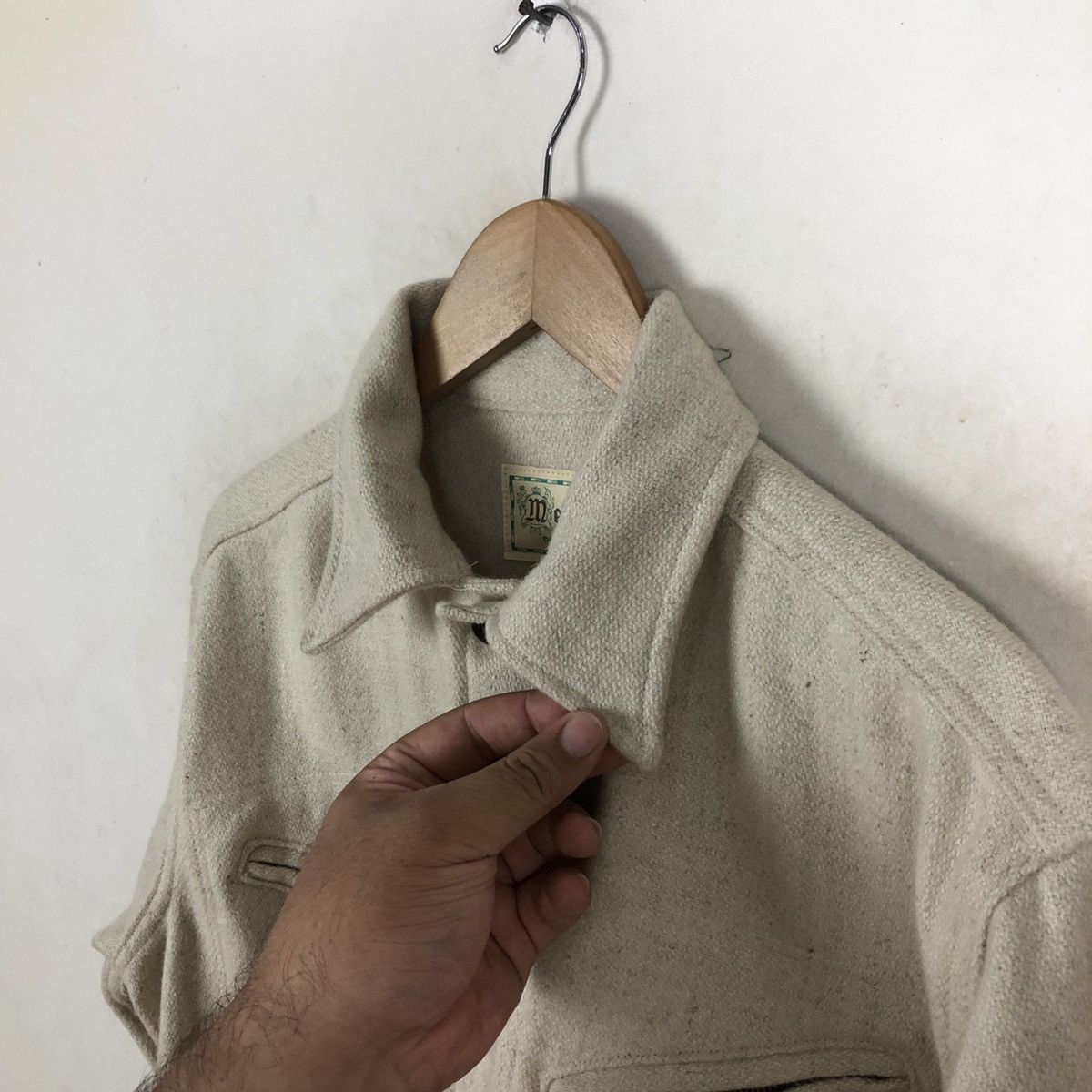 Japanese Brand × Vintage VINTAGE MELTON OUTER-WEAR MADE IN USA BUTTON JACKET Size US M / EU 48-50 / 2 - 7 Thumbnail