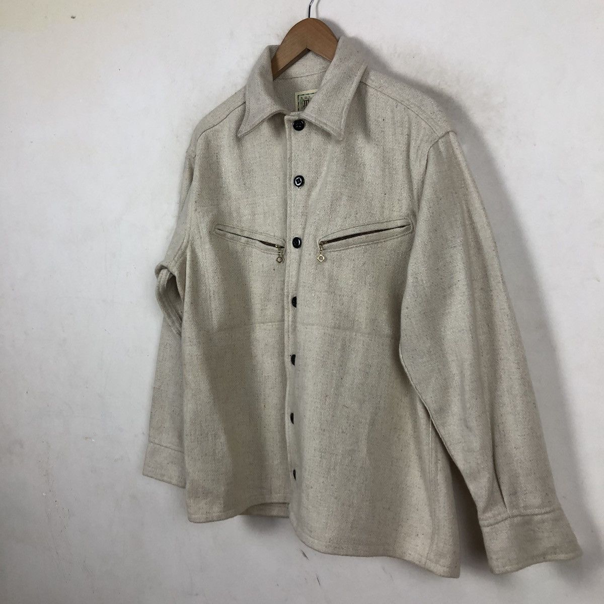 Japanese Brand × Vintage VINTAGE MELTON OUTER-WEAR MADE IN USA BUTTON JACKET Size US M / EU 48-50 / 2 - 2 Thumbnail