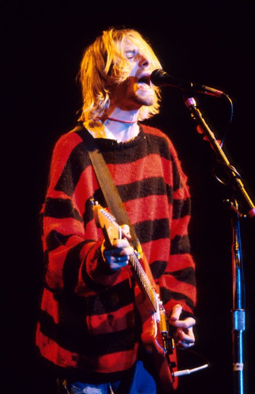 Japanese Brand Custom Reconstruct kurt cobain nirvana sweatshirt #5321DL Size US L / EU 52-54 / 3 - 11 Thumbnail