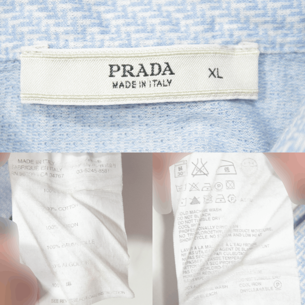 Prada Pattern Polo Vintage Size US L / EU 52-54 / 3 - 9 Thumbnail