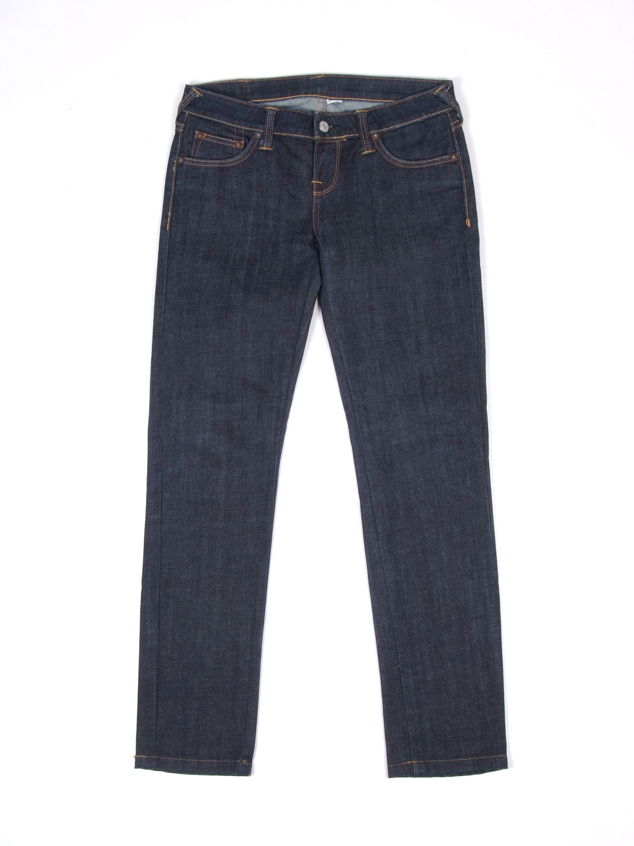 Evisu Wmns Evisu Gull Embroidered Blue Slim Jeans Size 27" / US 4 / IT 40 - 3 Thumbnail