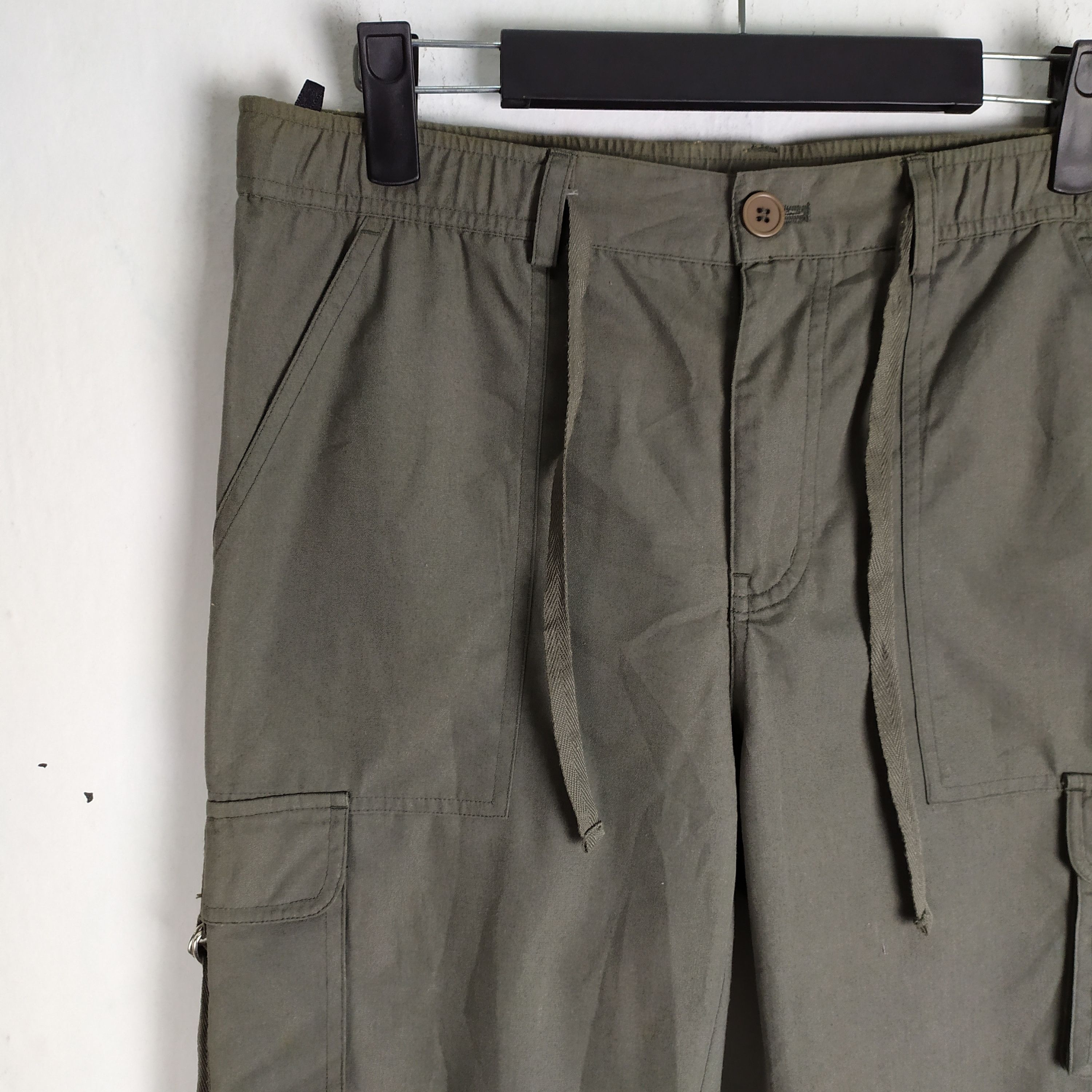 If Six Was Nine × Japanese Brand Women Parachute Cargo Pants Multipocket Size 29" - 4 Thumbnail