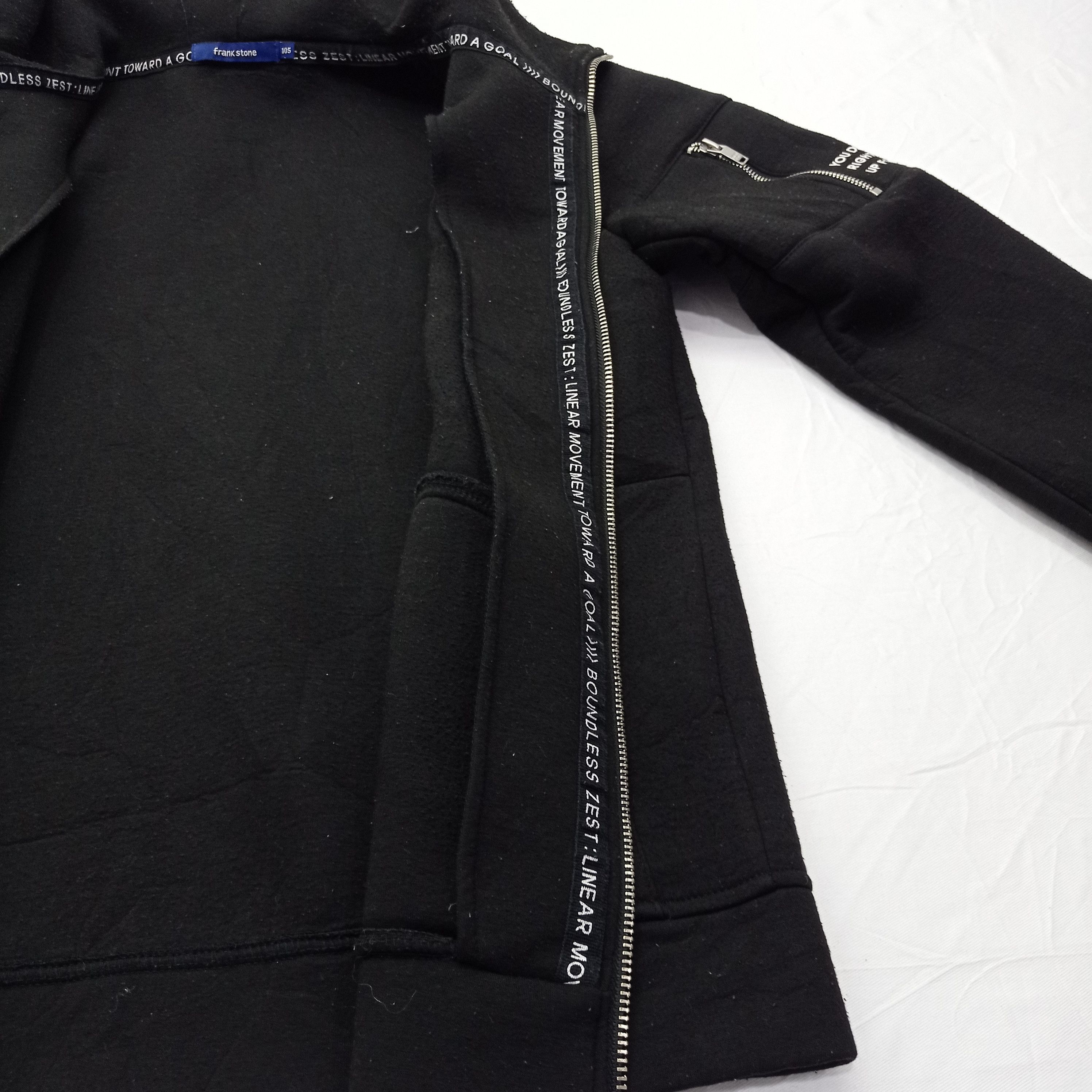 Japanese Brand FRANK STONE BOMBER STYLE ZIPPER HOODIE Size US M / EU 48-50 / 2 - 10 Thumbnail