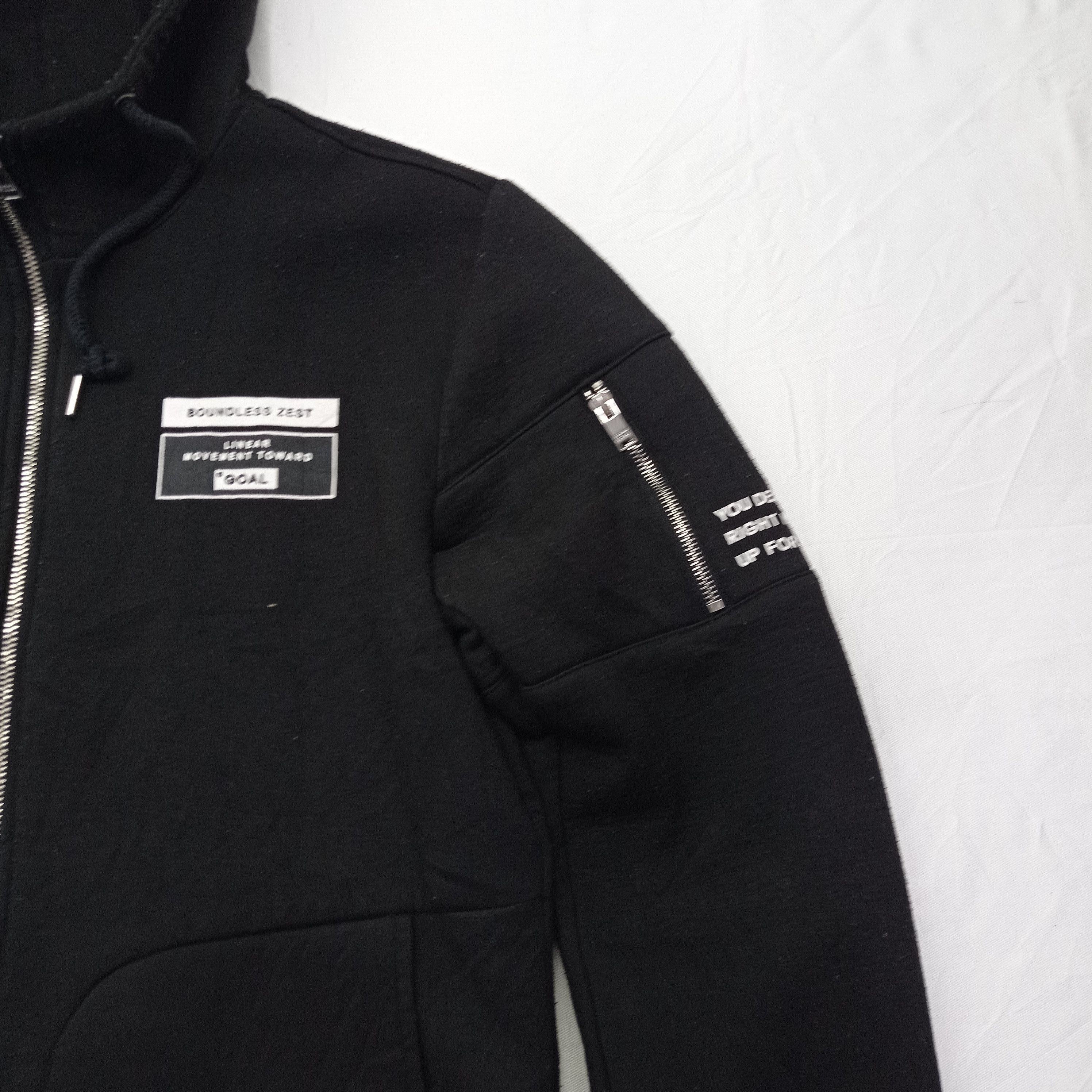 Japanese Brand FRANK STONE BOMBER STYLE ZIPPER HOODIE Size US M / EU 48-50 / 2 - 3 Thumbnail