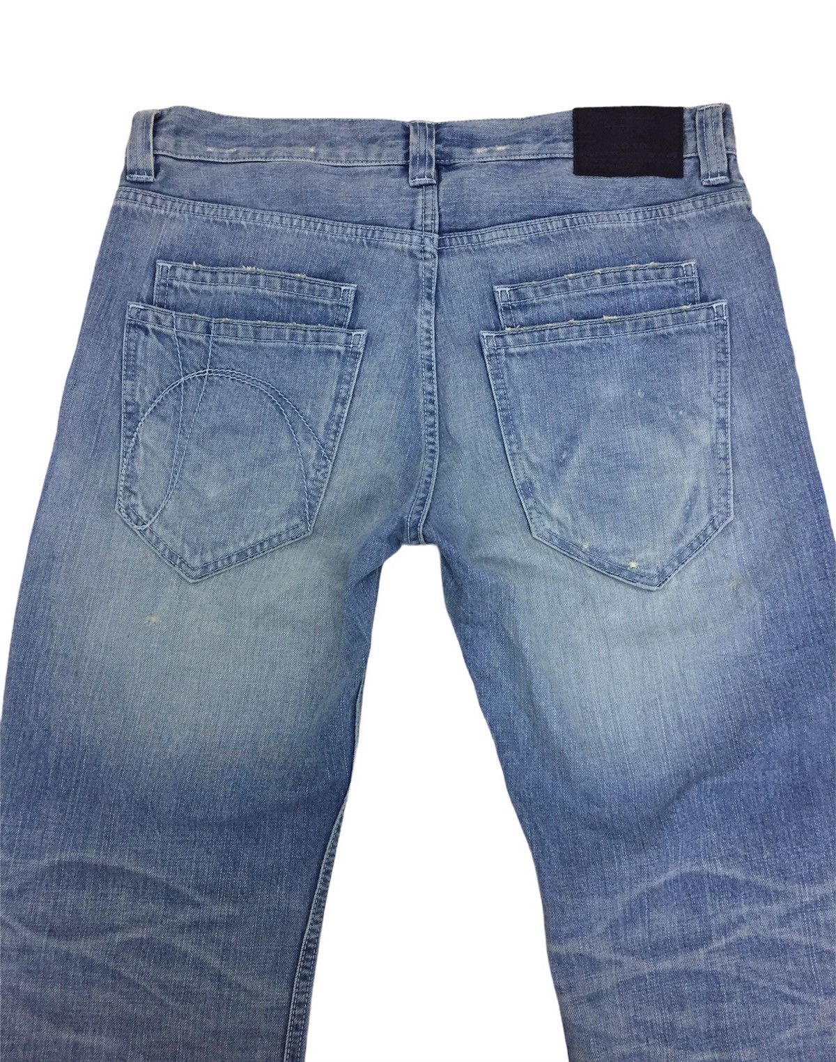 Japanese Brand Japan No Id Fade Flare Denim Pants Size US 34 / EU 50 - 10 Thumbnail