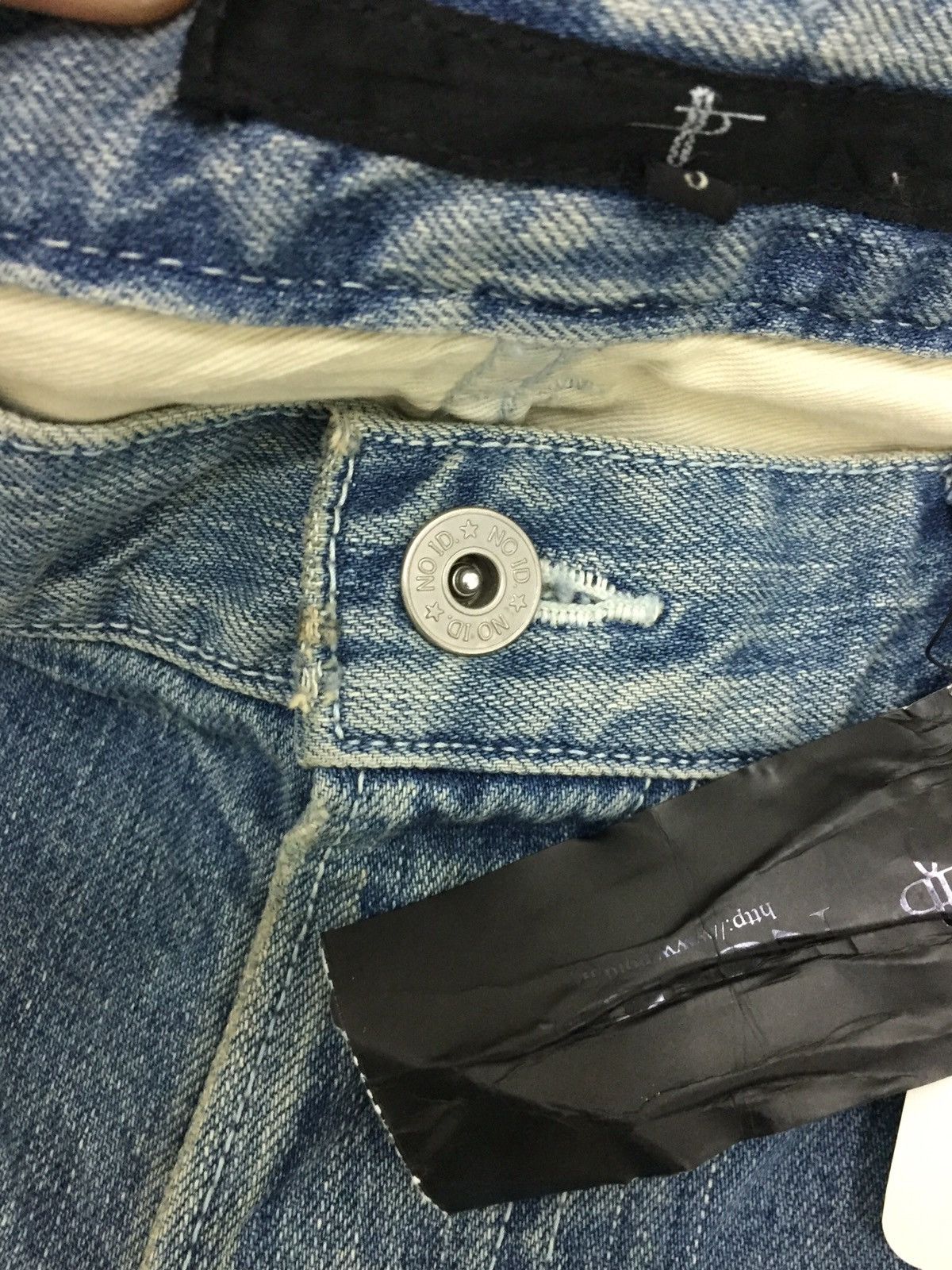 Japanese Brand Japan No Id Fade Flare Denim Pants Size US 34 / EU 50 - 4 Thumbnail