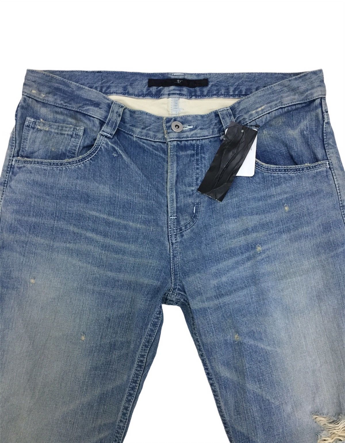 Japanese Brand Japan No Id Fade Flare Denim Pants Size US 34 / EU 50 - 3 Thumbnail
