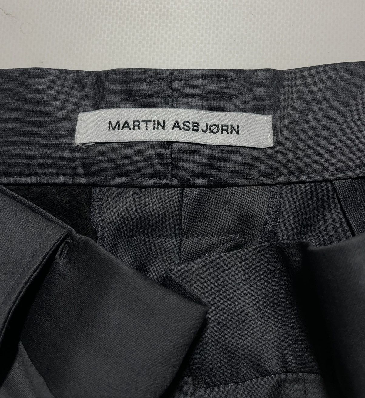 Martin Asbjorn Martin Asbjorn Grey Wool Bruce Cargo Pants Size US 34 / EU 50 - 11 Thumbnail