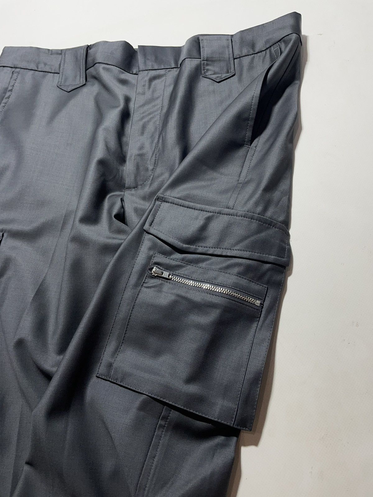 Martin Asbjorn Martin Asbjorn Grey Wool Bruce Cargo Pants Size US 34 / EU 50 - 5 Thumbnail