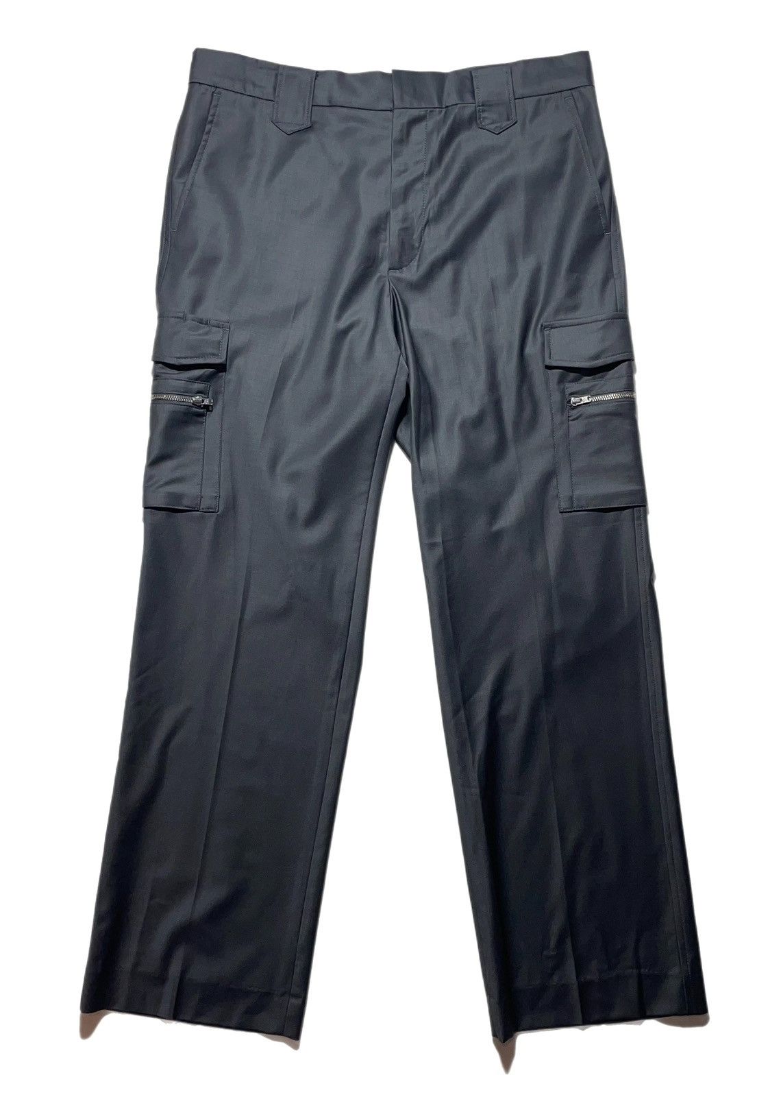 Martin Asbjorn Martin Asbjorn Grey Wool Bruce Cargo Pants Size US 34 / EU 50 - 1 Thumbnail