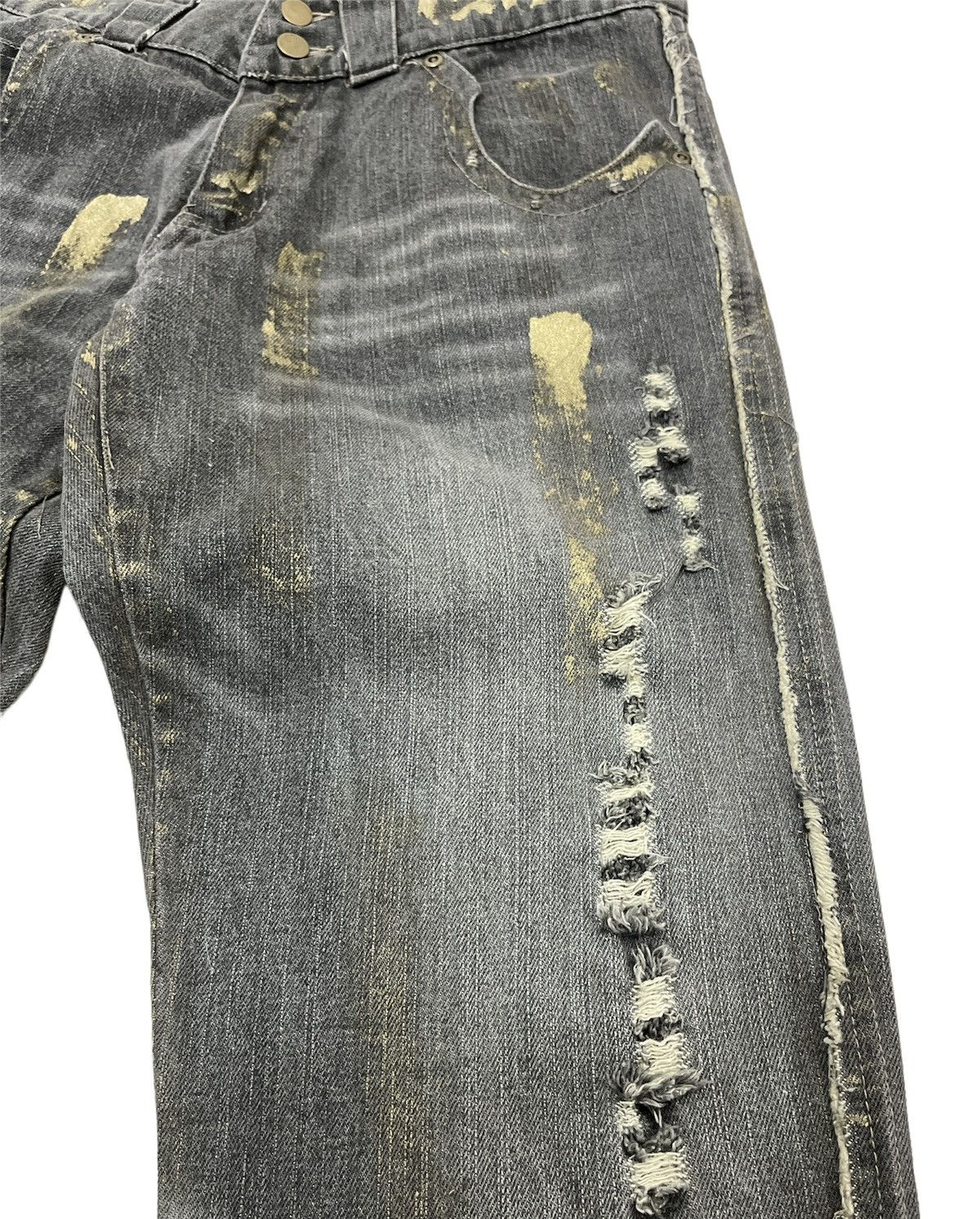 In The Attic Distressed In The Attic Painter Denim Flare Pants Size US 31 - 5 Thumbnail