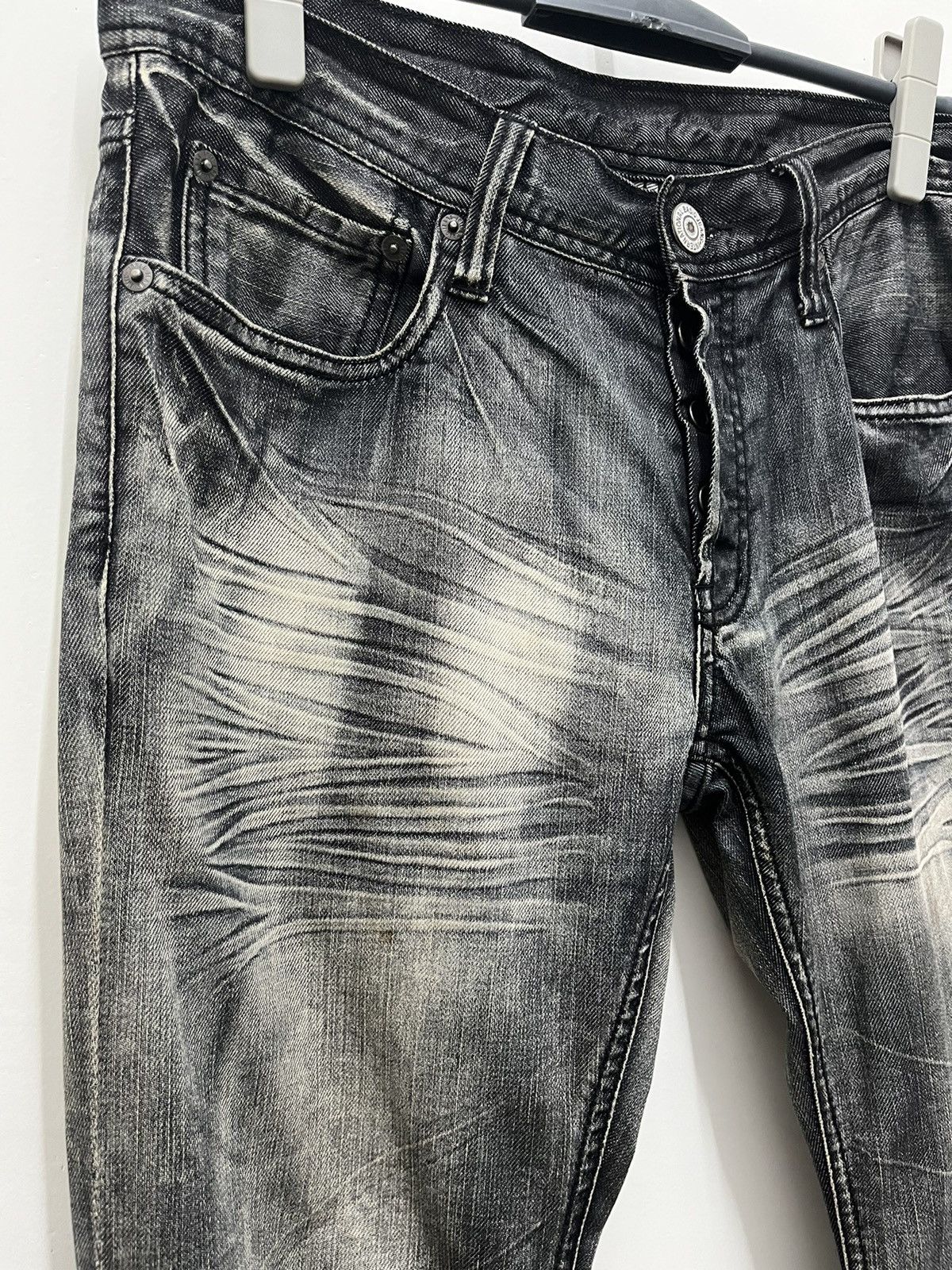 Japanese Brand Edge Rupert Wrinkle Leg Denim Pants Size US 33 - 3 Thumbnail