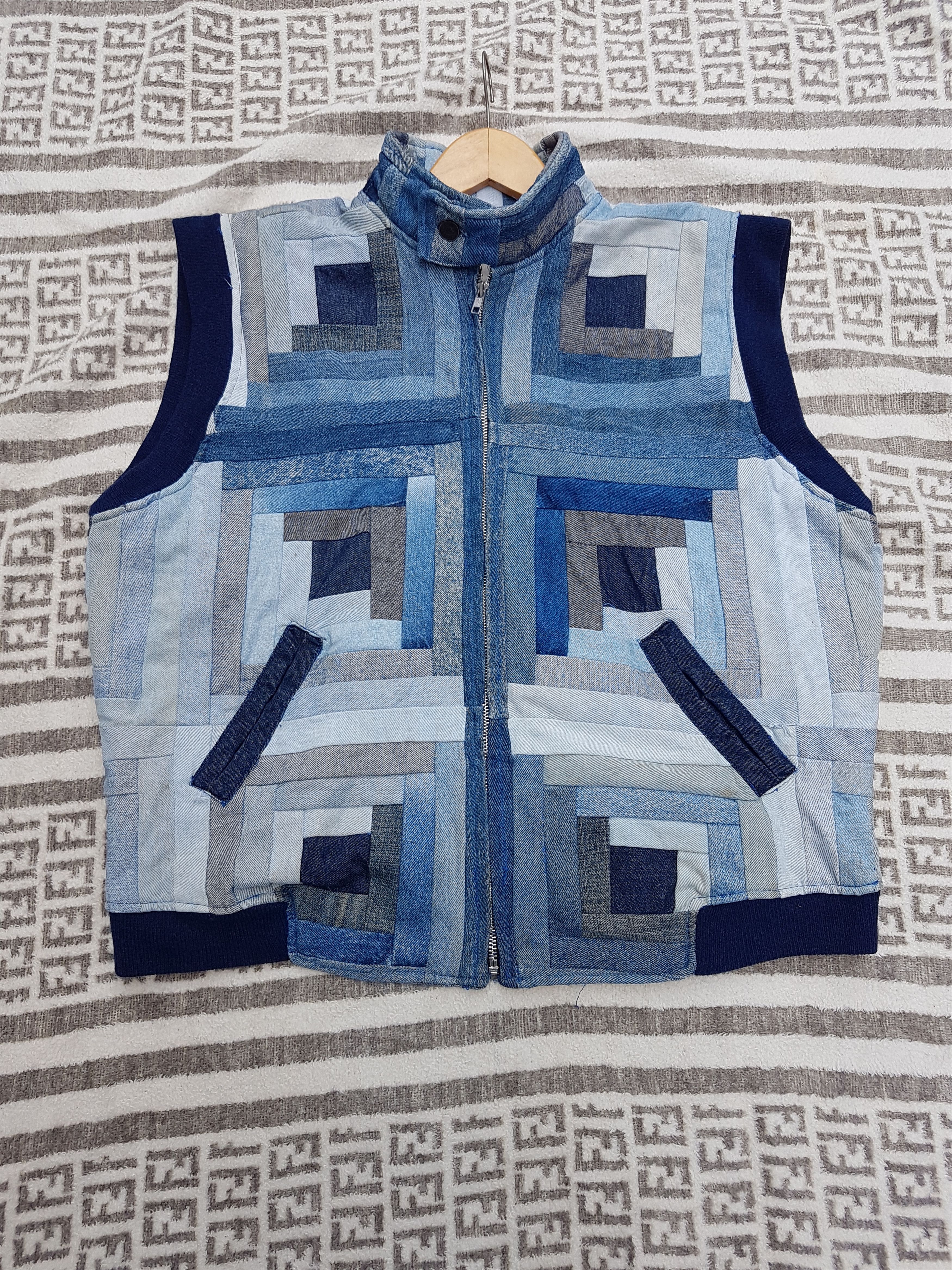 Marjan Pejoski Marjan Pejoski Rebuild Patchwork Denim Vest Size US M / EU 48-50 / 2 - 11 Thumbnail