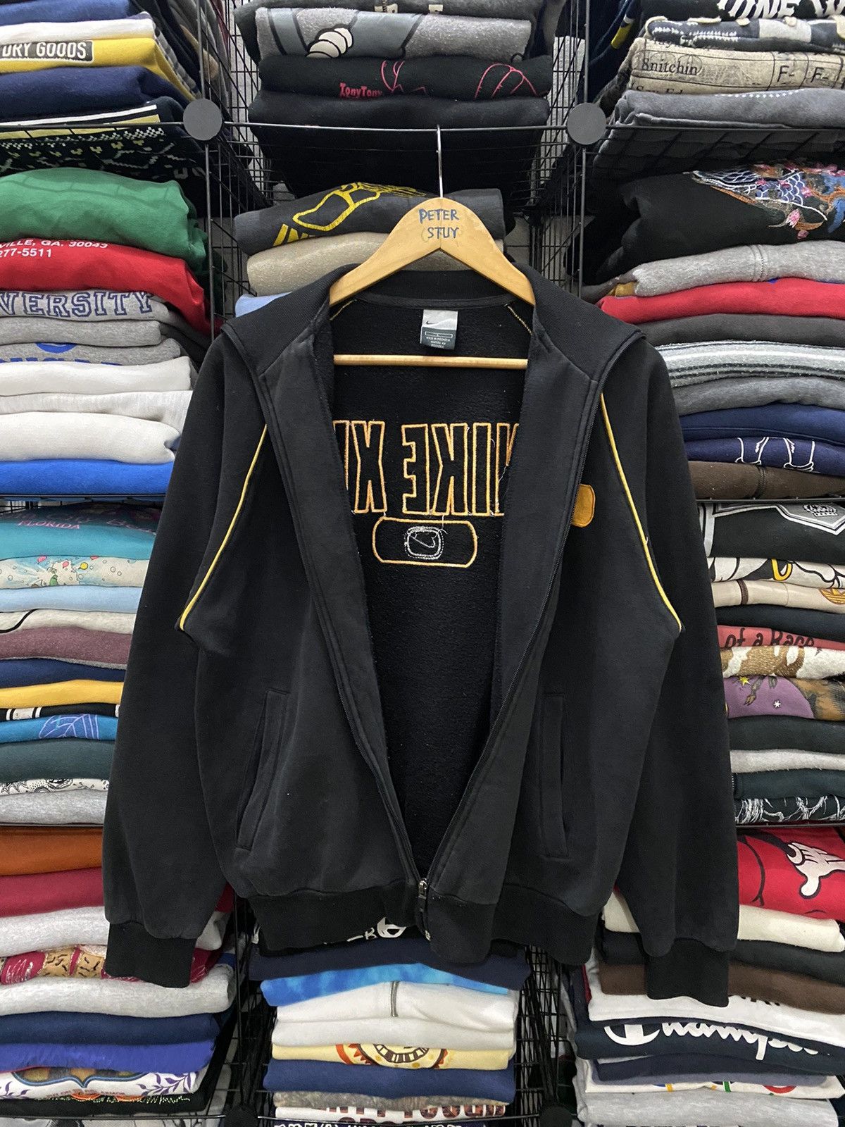 Nike × Vintage VINTAGE Y2K NIKE XV SWEATER SPELL OUT LOGO Size US L / EU 52-54 / 3 - 5 Thumbnail